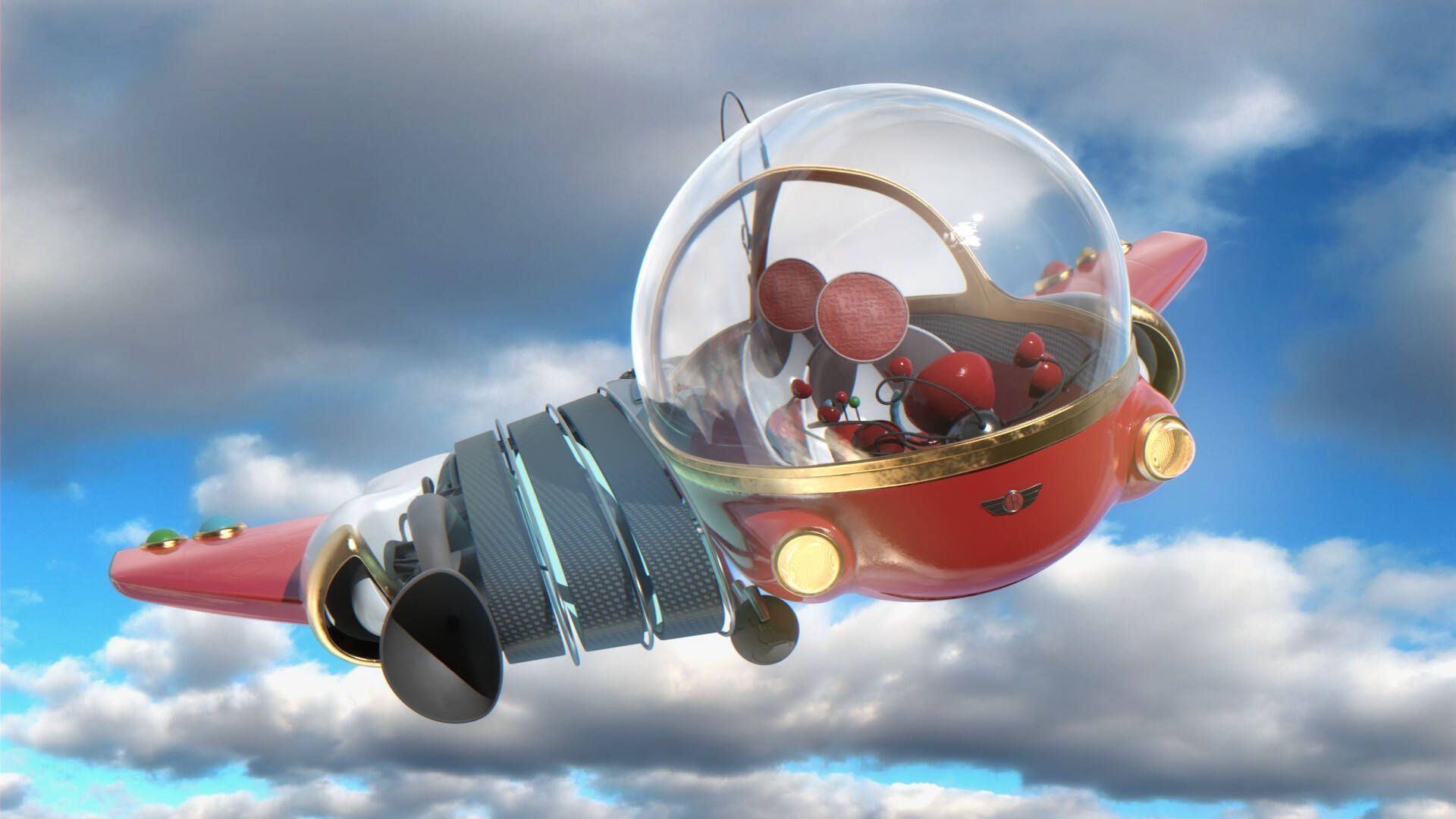 1920x1080 Download Meet The Robinsons Time Machine Flying Wallpaper