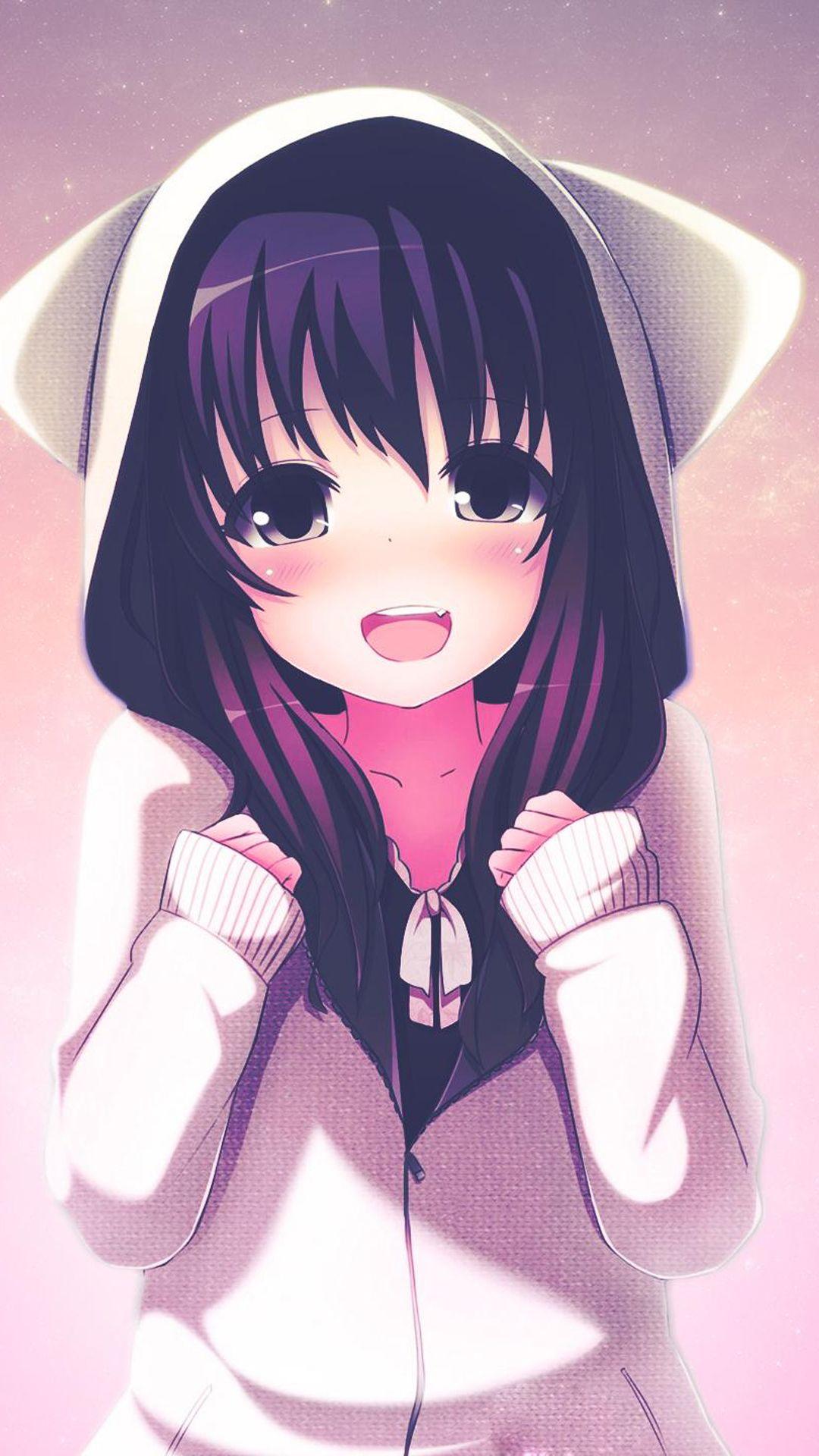 Cute Anime Girl Iphone Wallpaper Hd gambar ke 3