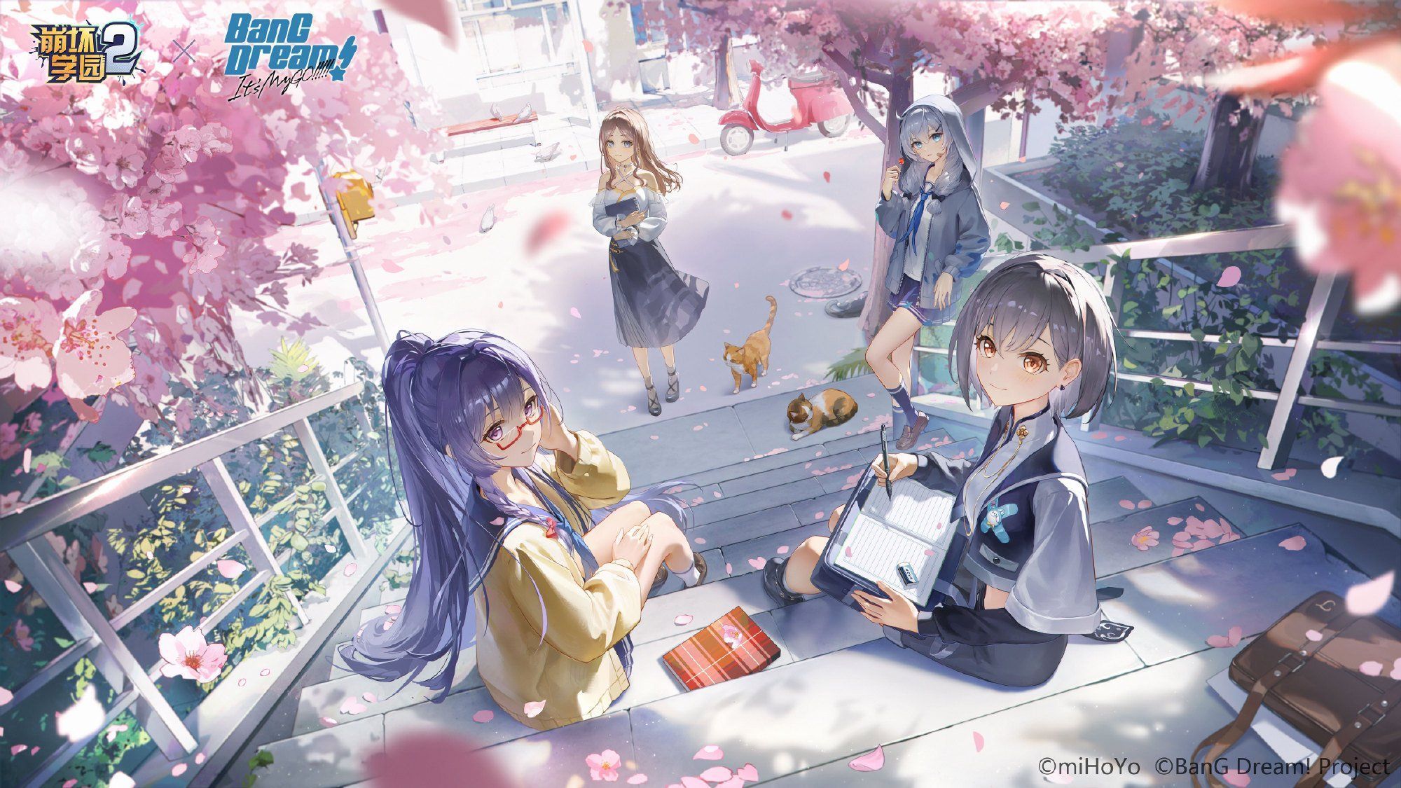 2000x1125 Eye on X: 崩坏学园2 × BanG Dream! It's