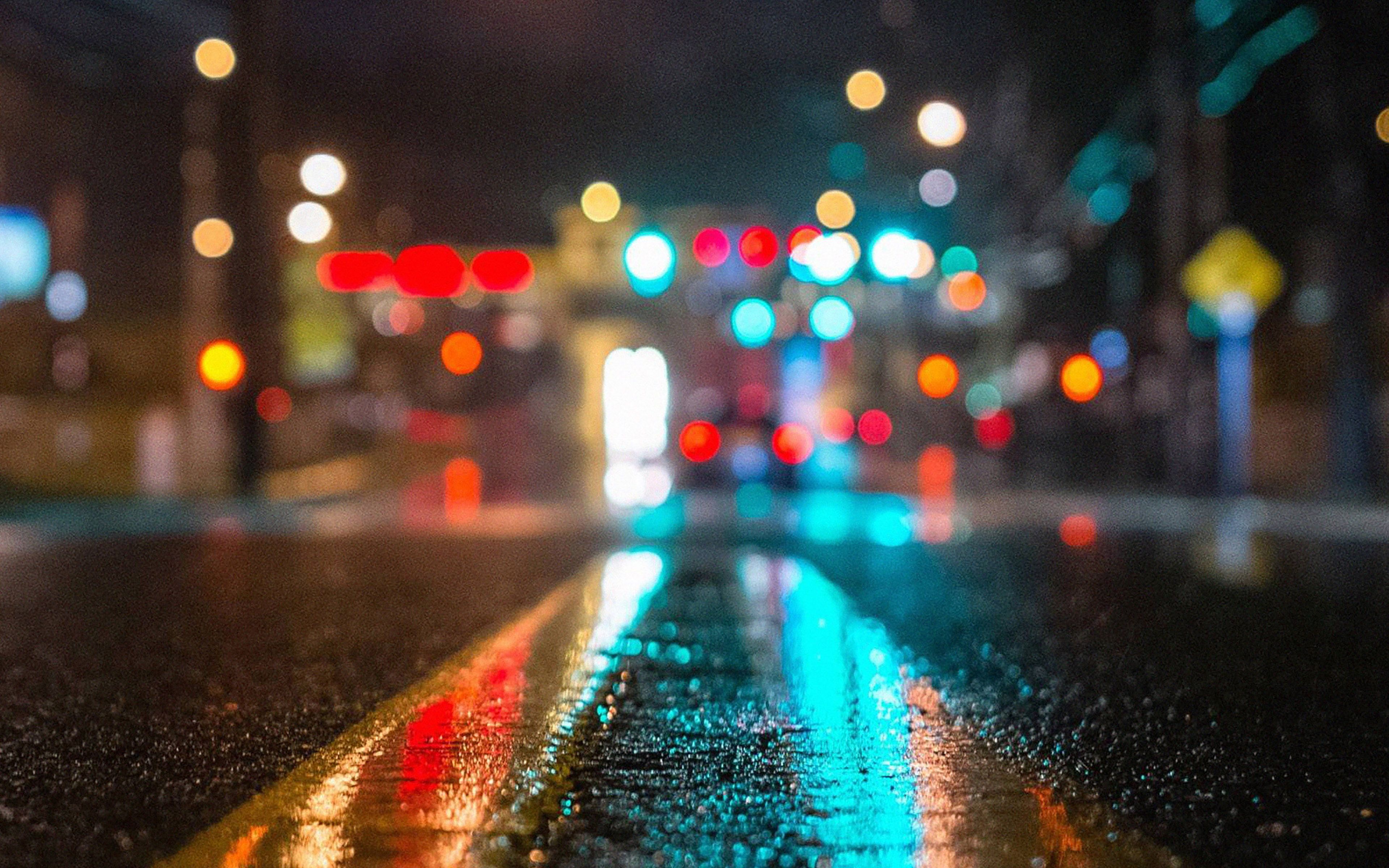 3840x2400 desktop, laptop. rainy city nature