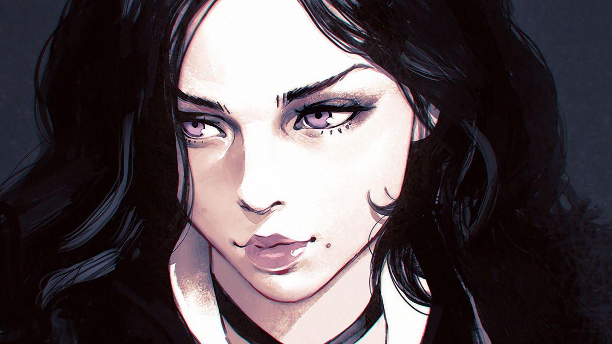 1244x700 Ilya Kuvshinov drawing Yennefer of Vengerberg The Witcher