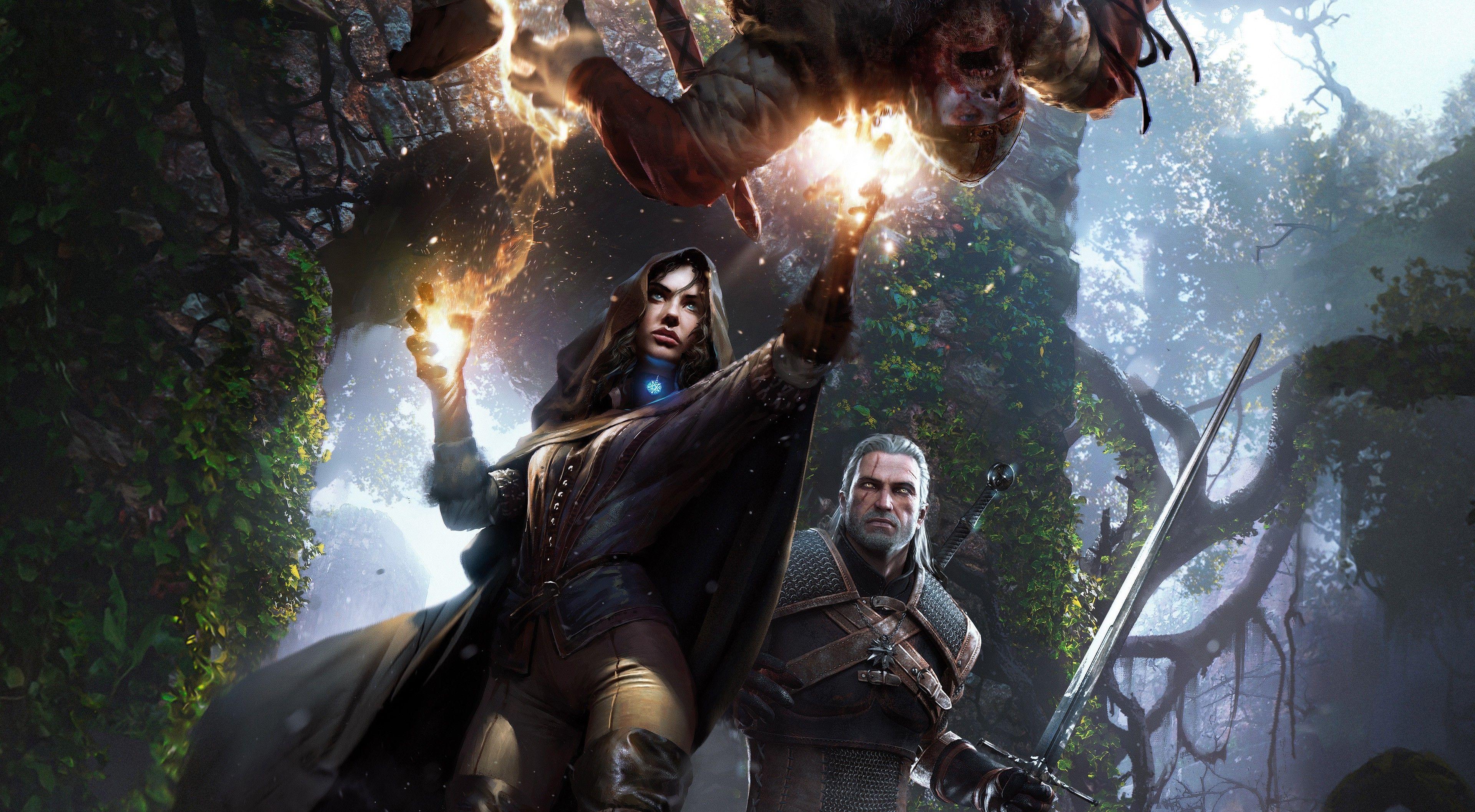 3840x2115 The Witcher 3: Wild Hunt, Geralt Of Rivia, Yennefer Of