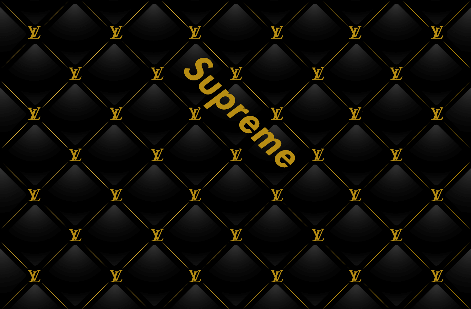 Download Supreme Aesthetic LV Wallpaper