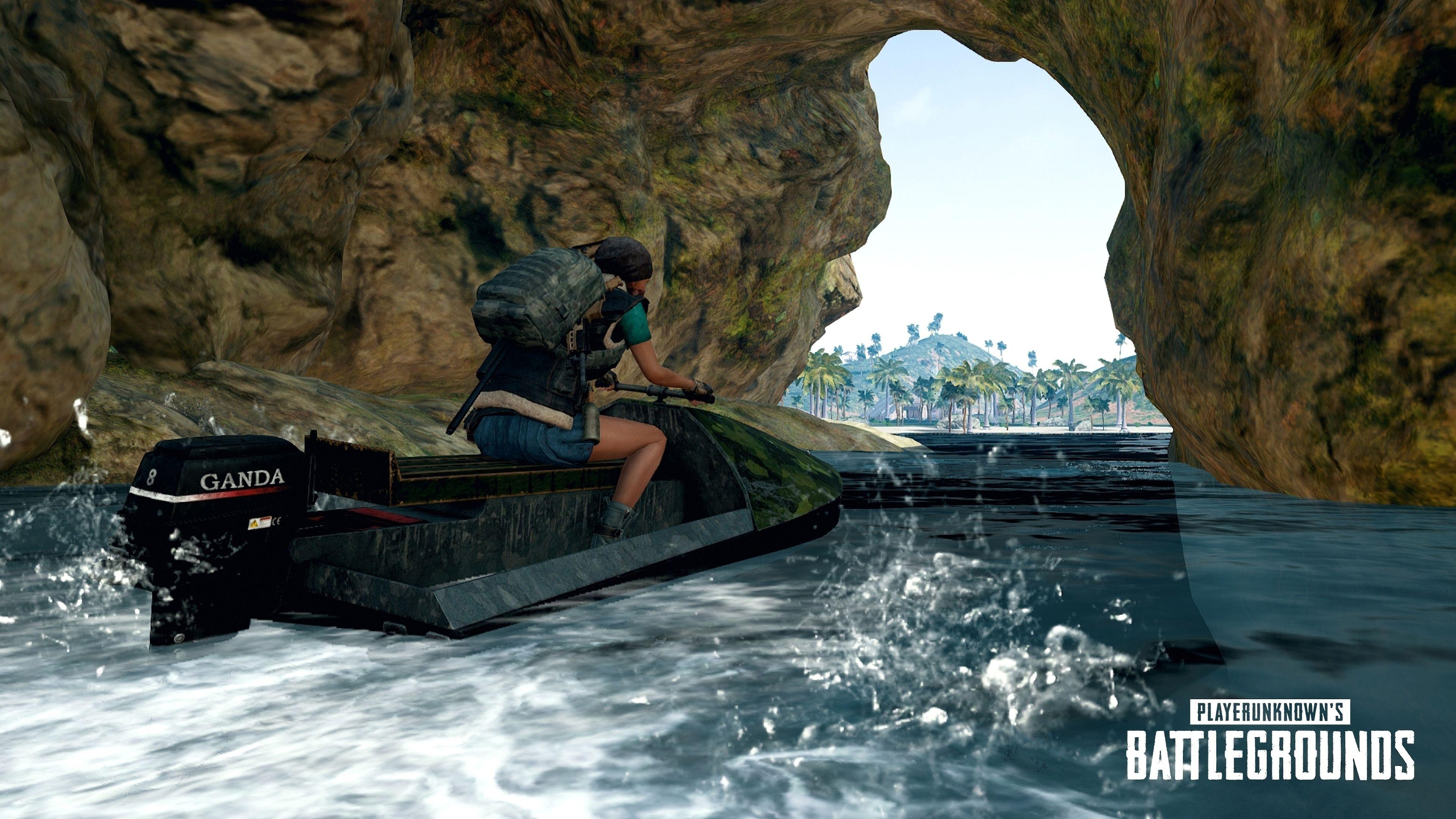 3840x2160 PUBG Jet Ski PlayerUnknown's Battlegrounds 4K Wallpaper