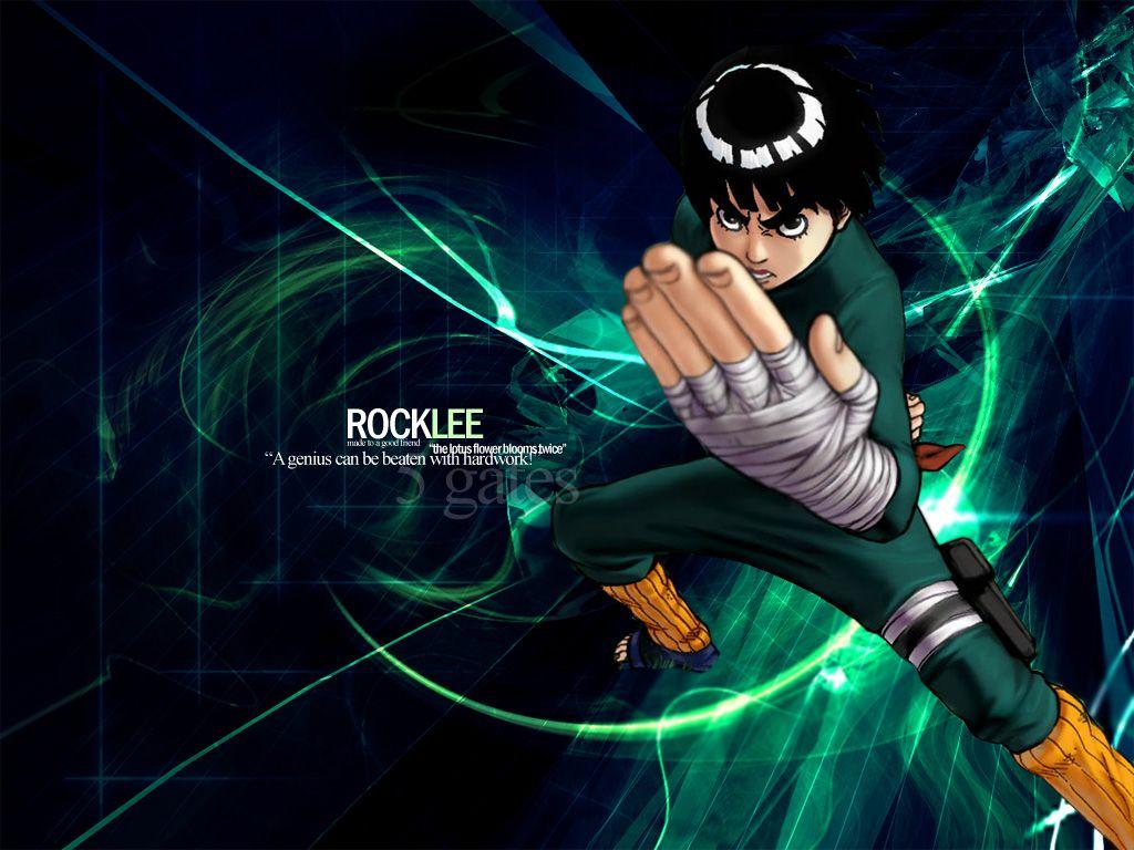 1024x768 Naruto Wallpaper: Rock Lee