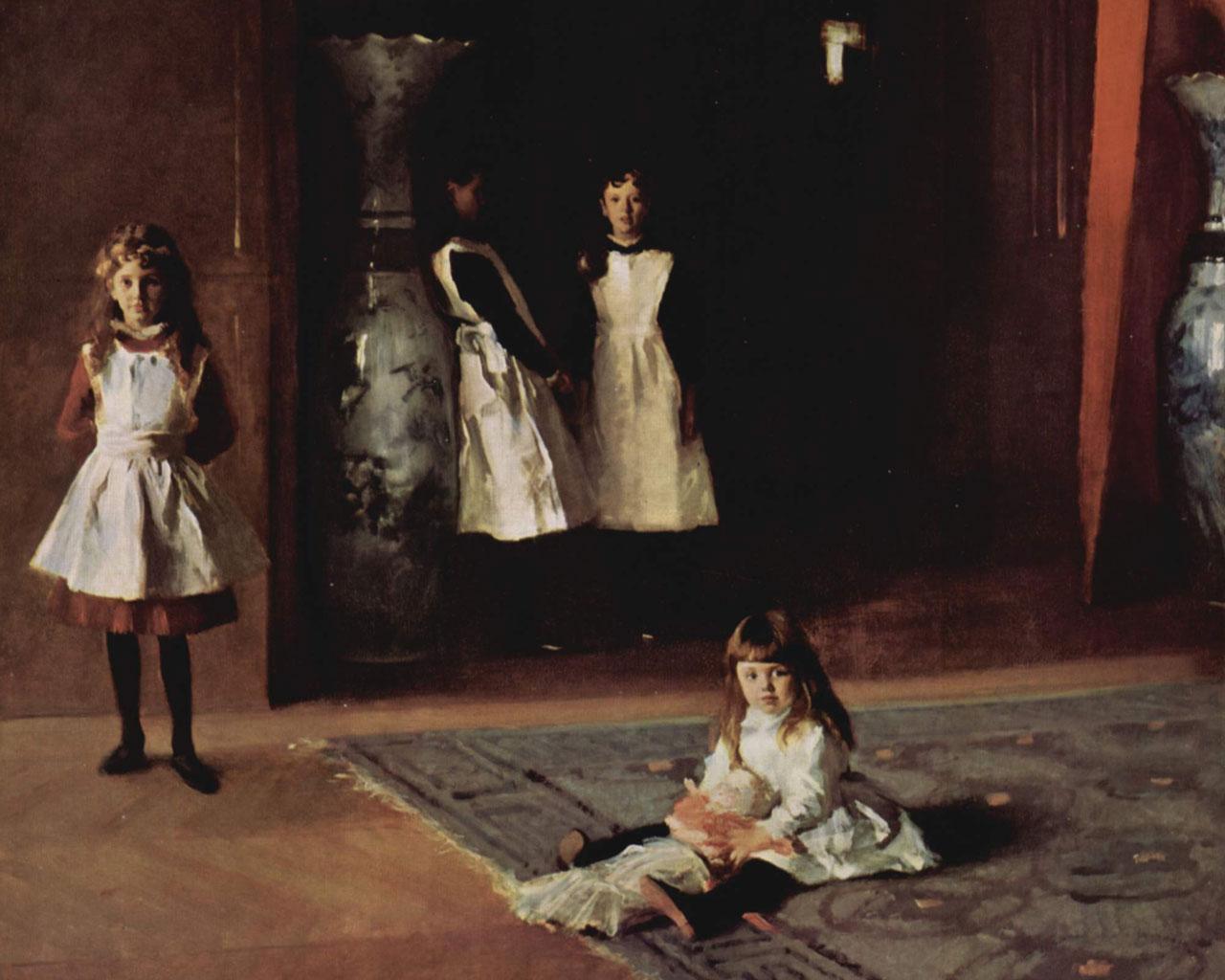 1280x1024 Best artist Singer Sargent Daughters of Edward