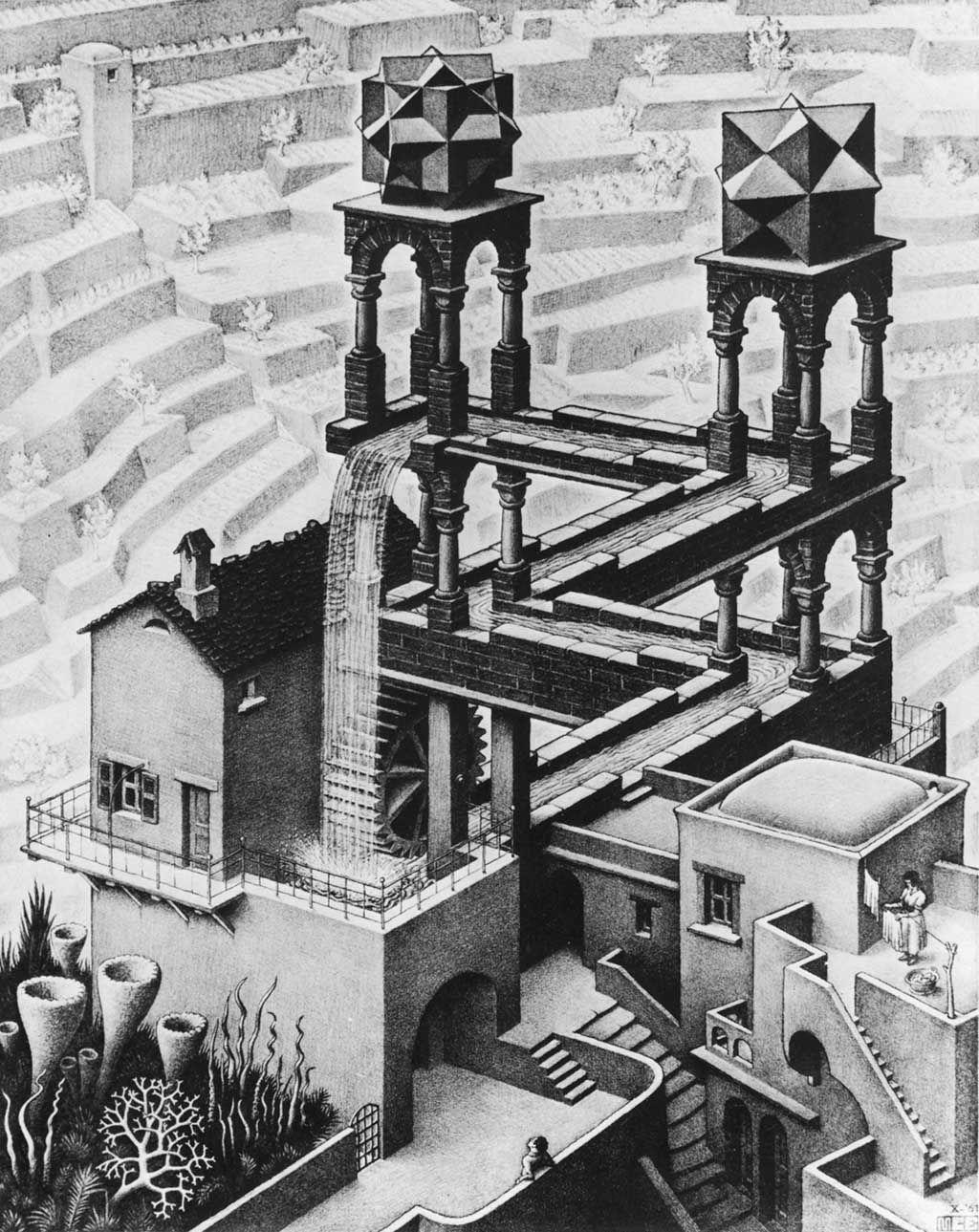 1024x1289 M.C. Escher Wallpaper. Mc escher, Escher