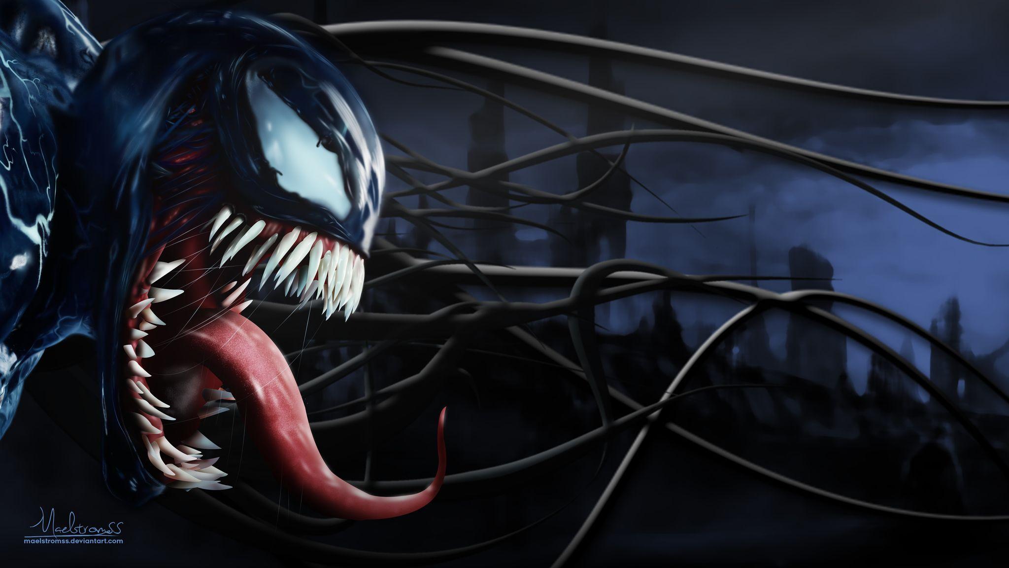 2048x1152 venom wallpaper free HD widescreen. venom