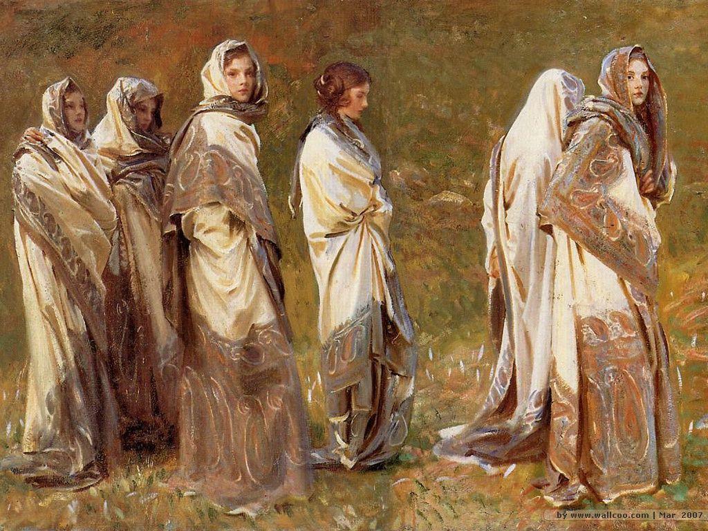 1024x768 John Singer Sargent Art Paintings (Vol.01) : Oil Paintings