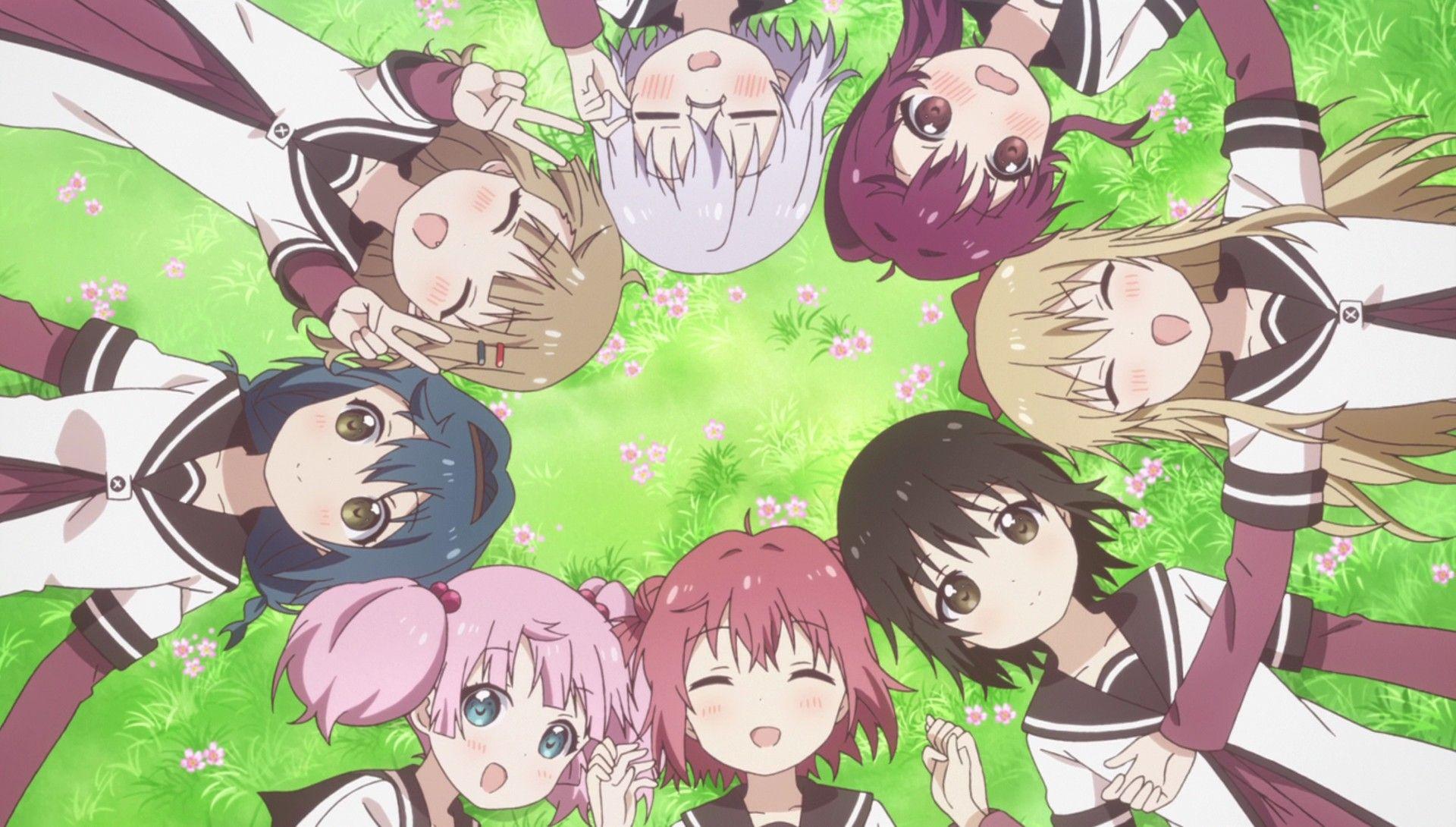 1920x1090 Yuru Yuri, Akaza Akari, Kyoko Toshino, Yoshikawa Chinatsu