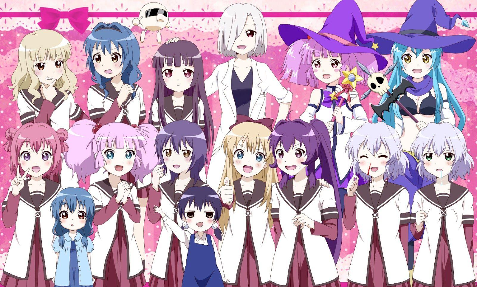 1600x963 yuru yuri computer background. yuru yuri. Tokkoro