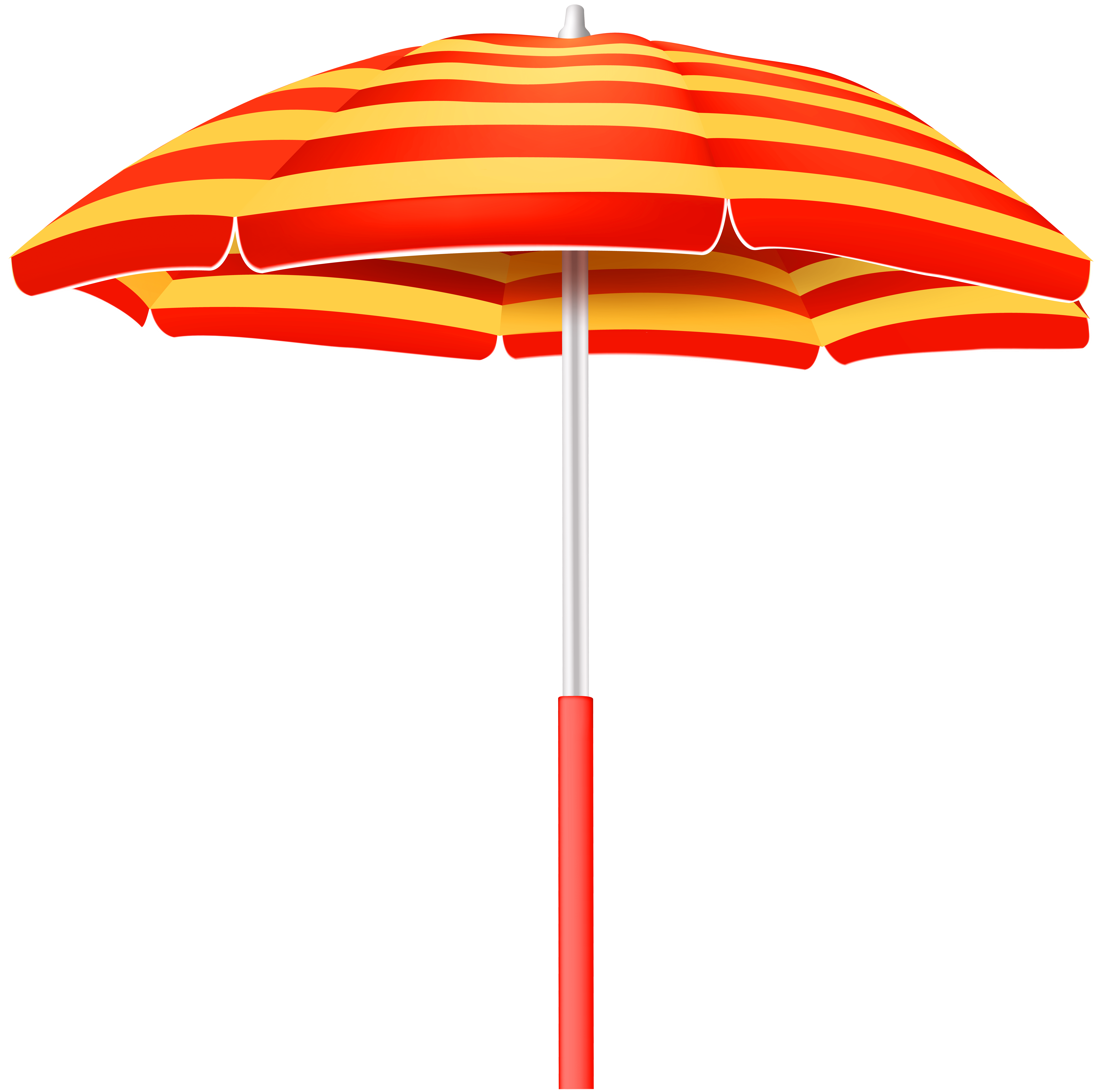 8000x7907 Striped Beach Umbrella PNG Clip Art Image