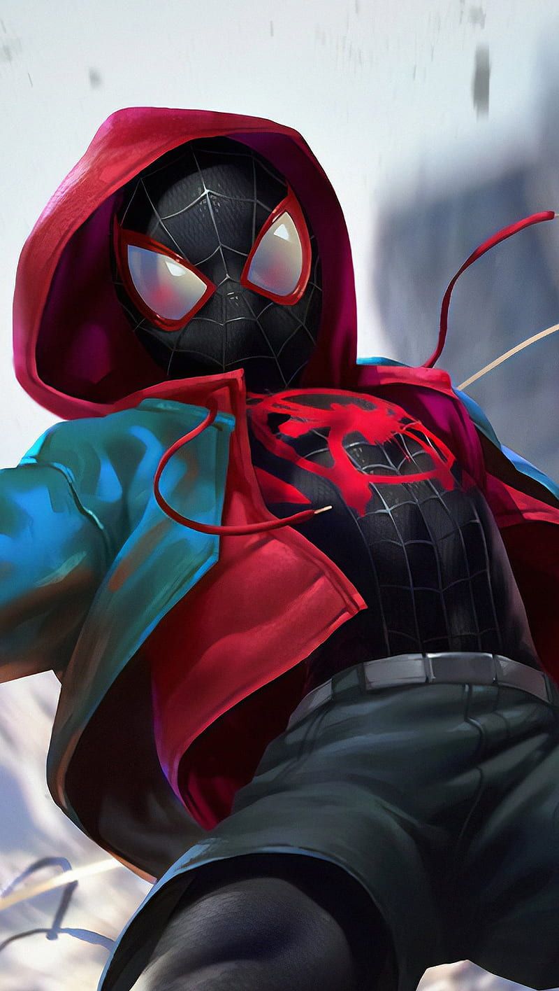 800x1416 Miles Morales In Spider Man Into
