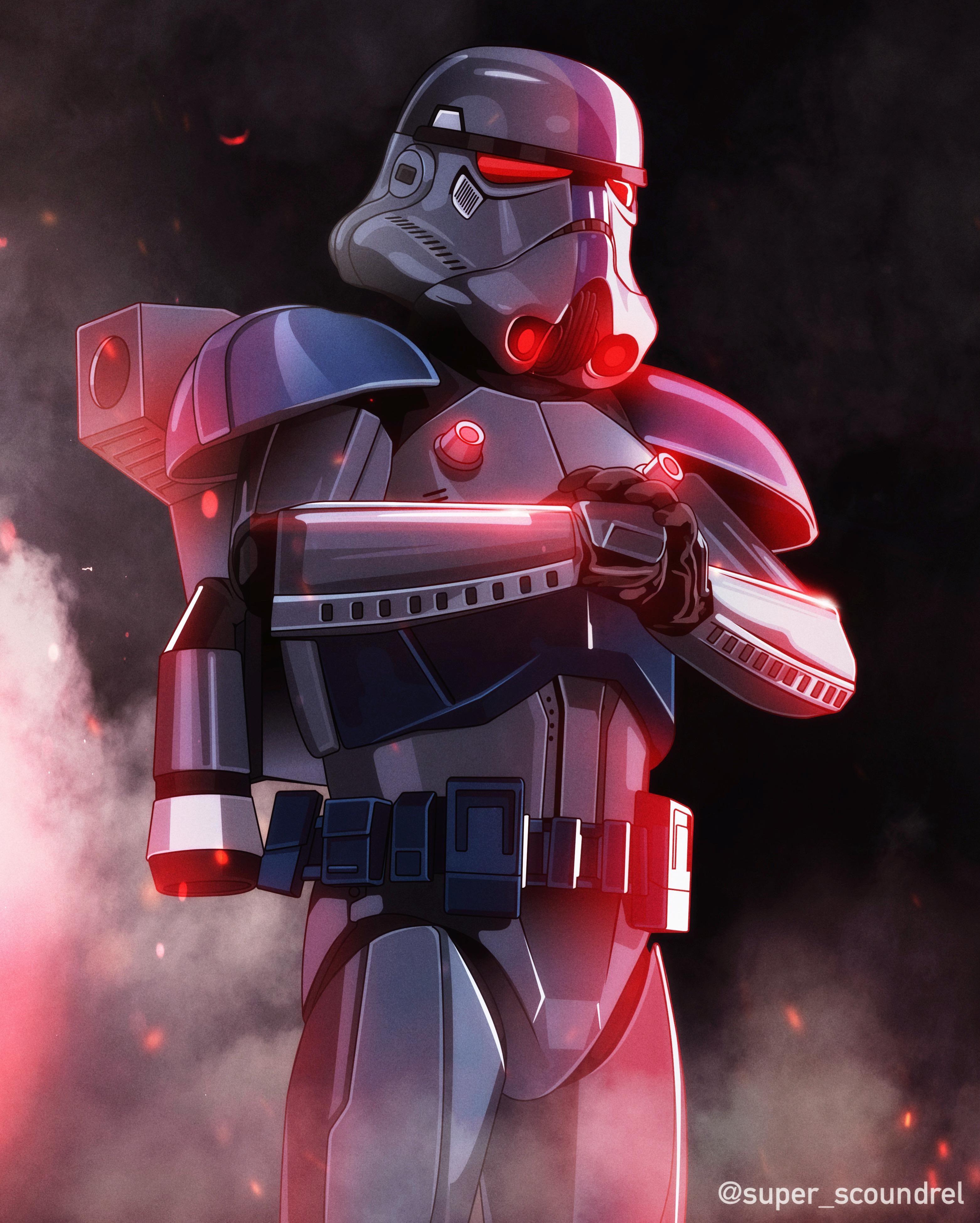 3124x3900 Dark Trooper illustration