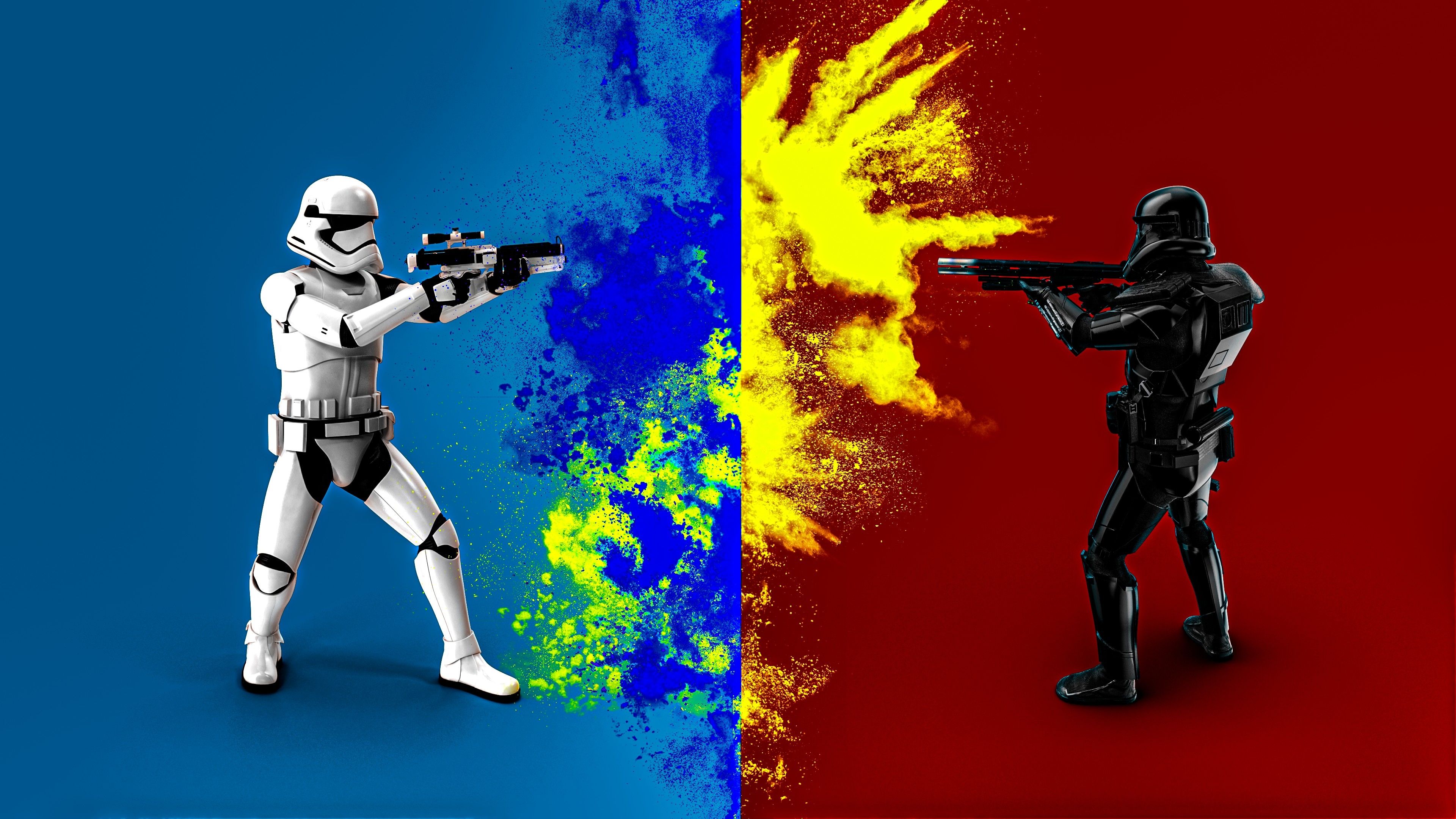 3840x2160 Stormtrooper Dark Trooper Battle