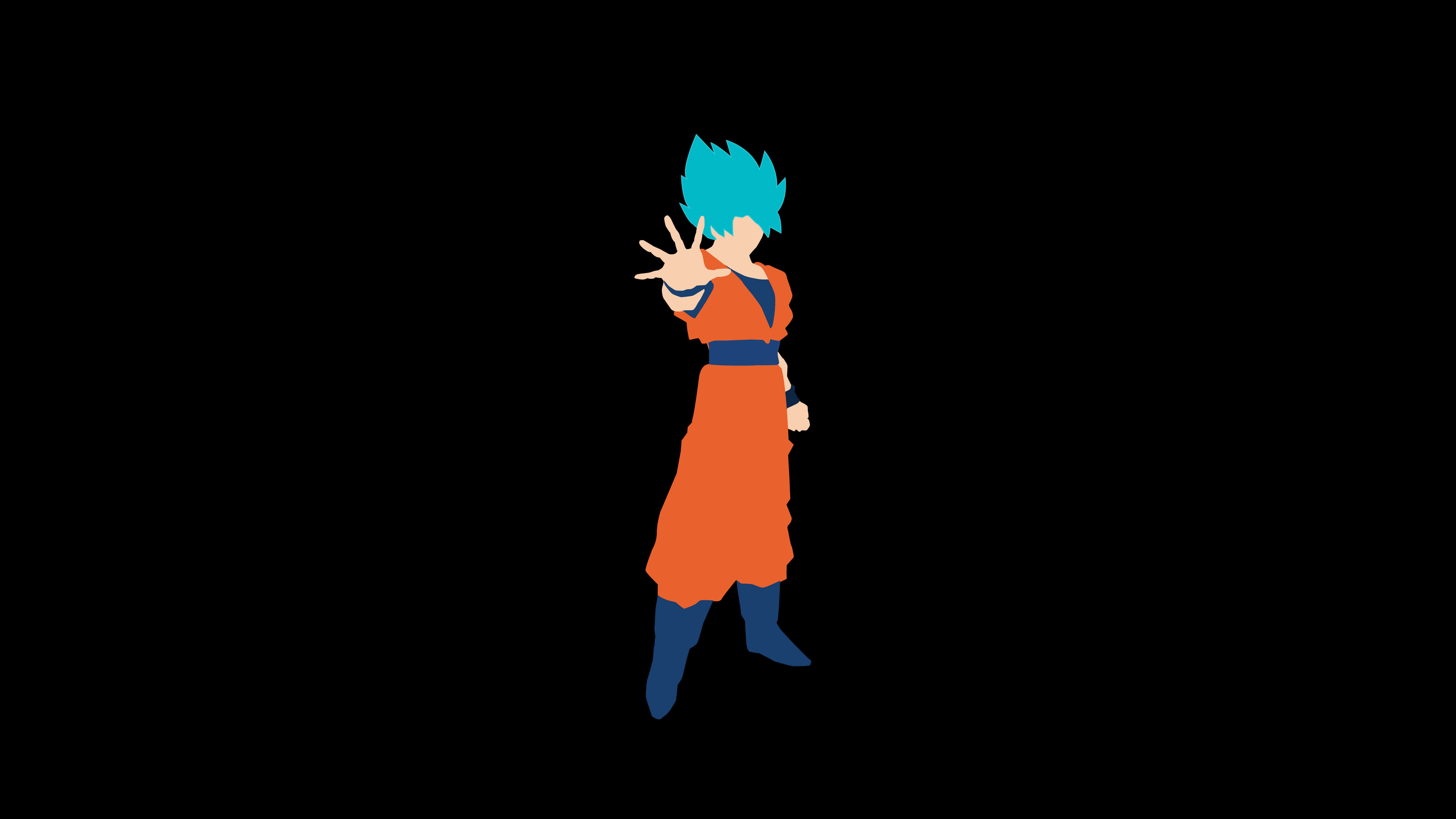 7680x4320 Minimalism Goku Uhd 8k Wallpaper Wallpaper