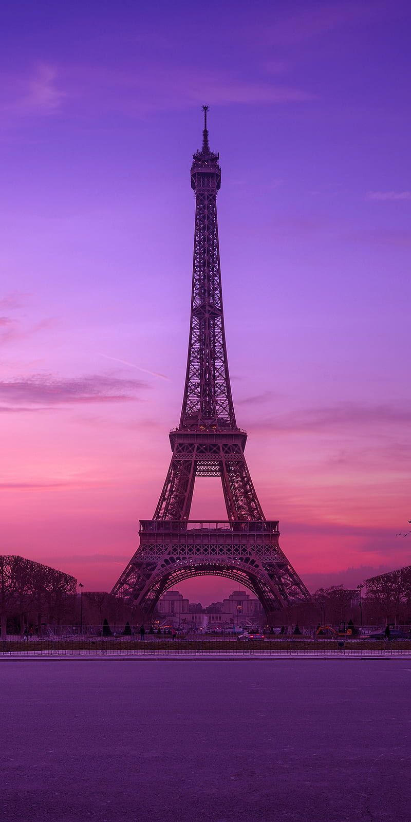 800x1600 Eiffel tower, france, paris, purple