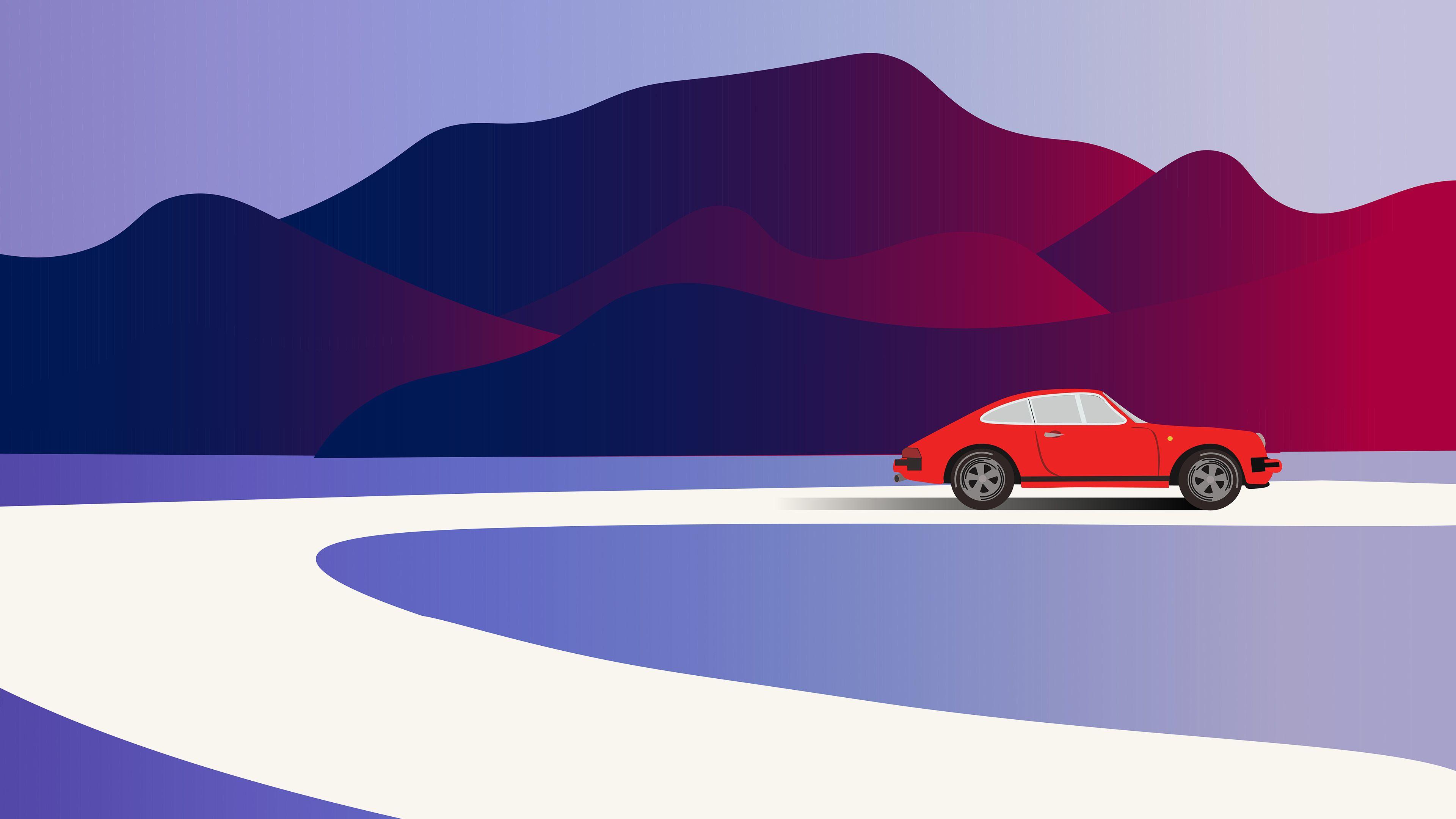 Minimalist Car Art Wallpapers Top Free