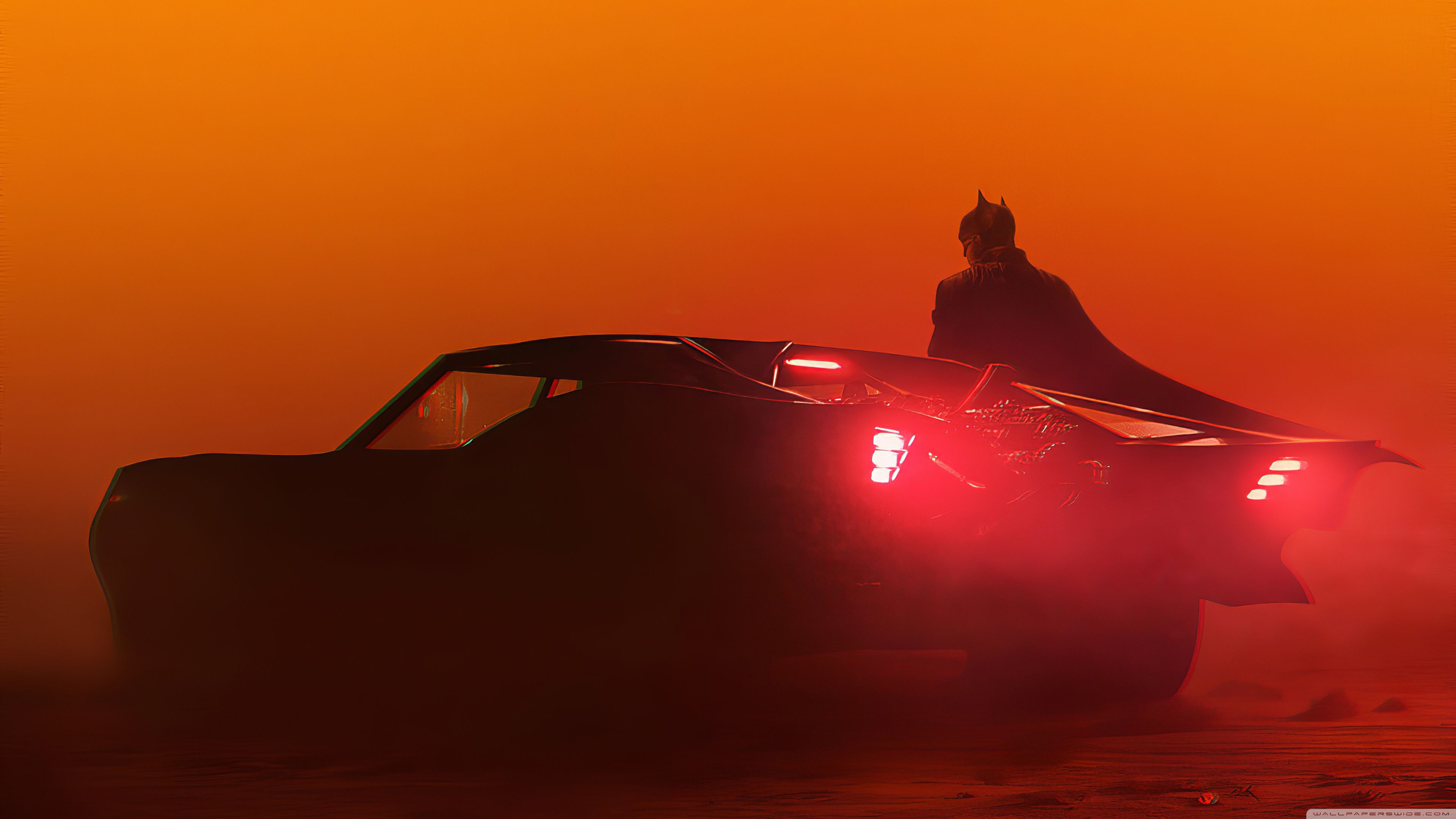 3840x2160 Batman Car Night 4K UHD Wallpaper