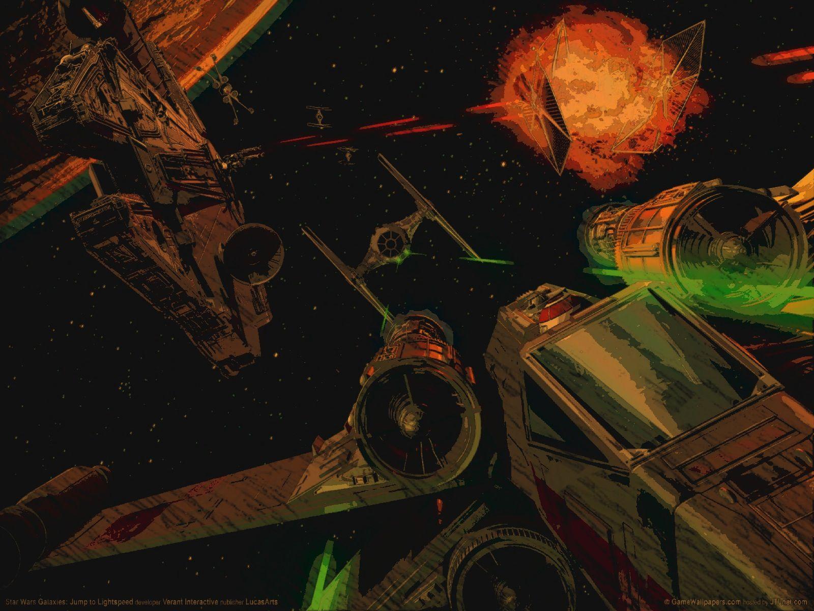 1600x1200 Space Battle Wars Galaxies Wallpaper