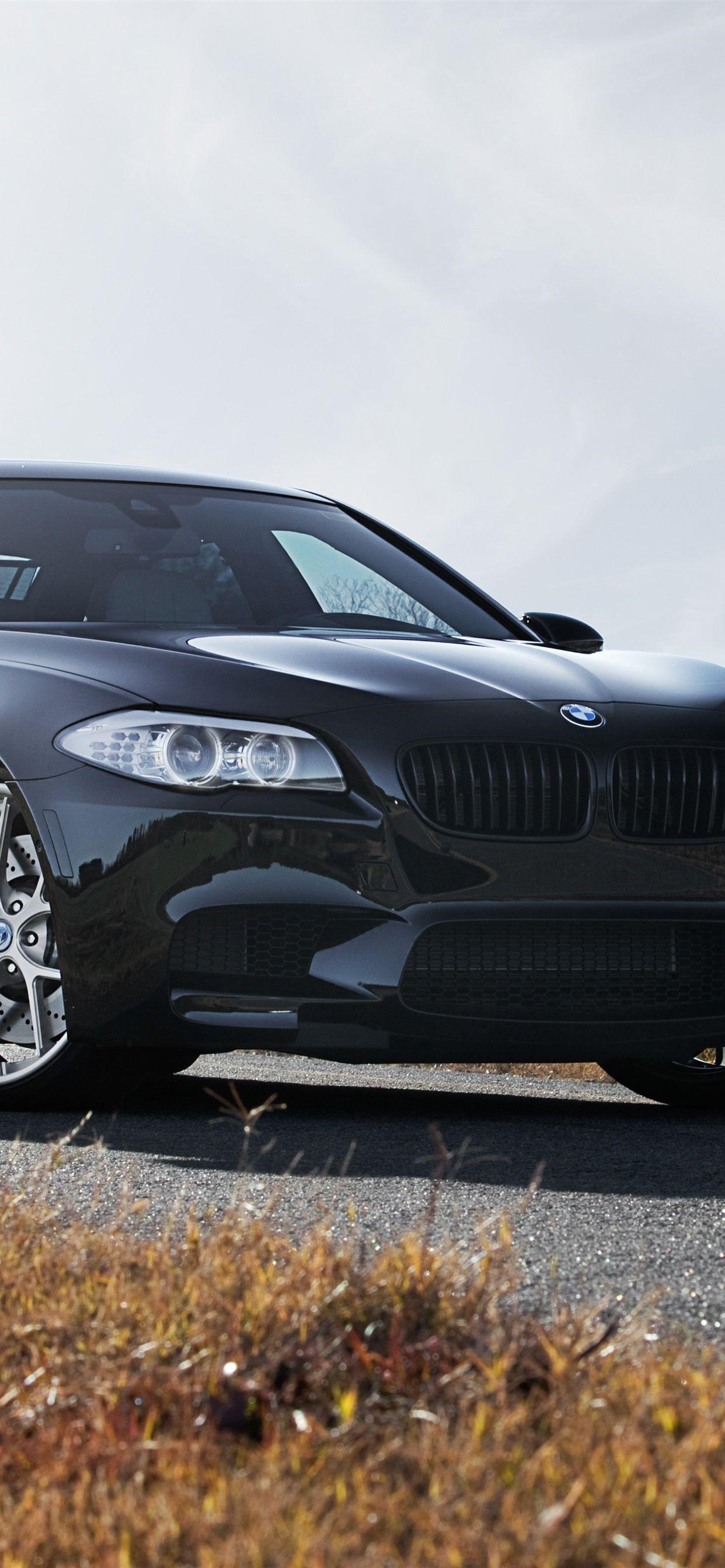 1242x2688 BMW F10 M5 black car front view 1242x2688 iPhone XS Max