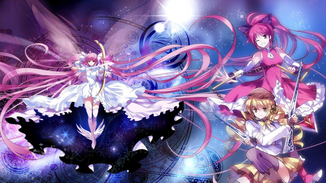 1366x768 Free download Puella Magi Madoka Magica wallpaper 22073