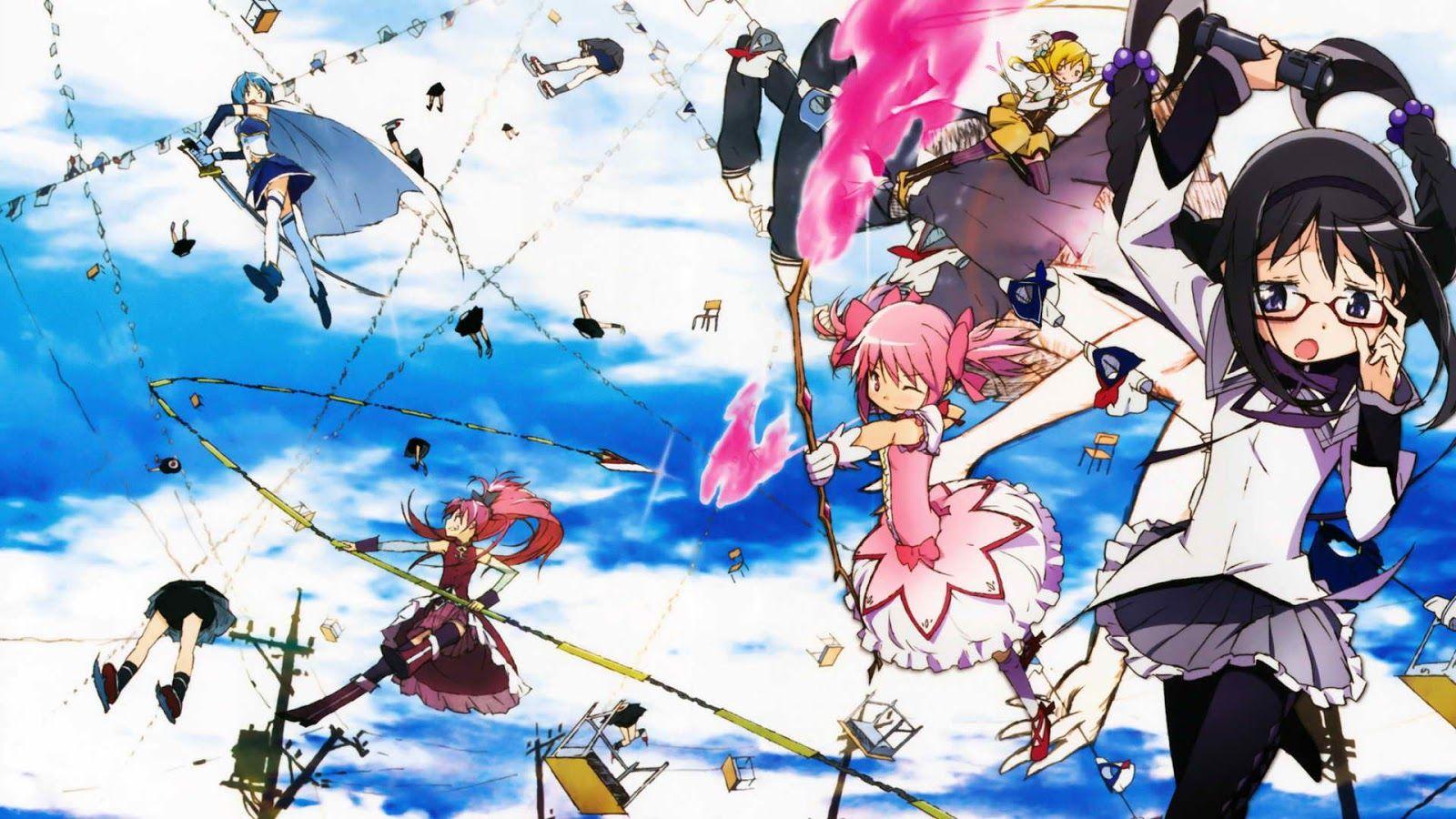 1600x900 puella magi madoka magica desktop wallpaper