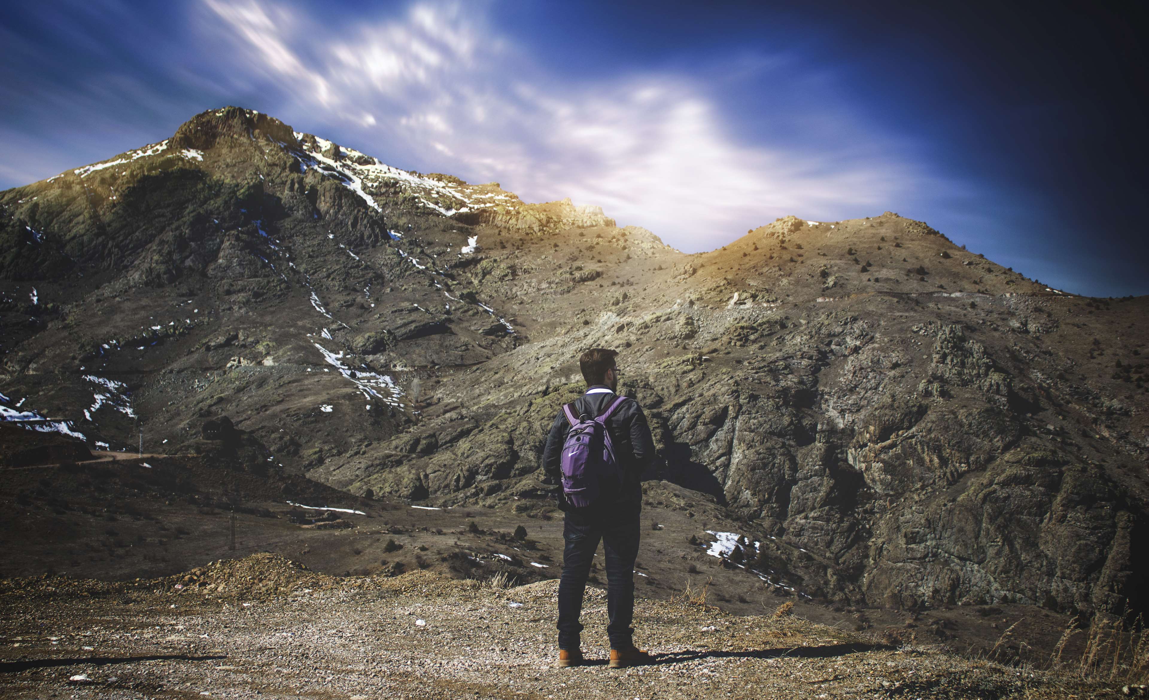 3840x2341 Adventure, Climb, Climber, Hike, Landscape, Mountain