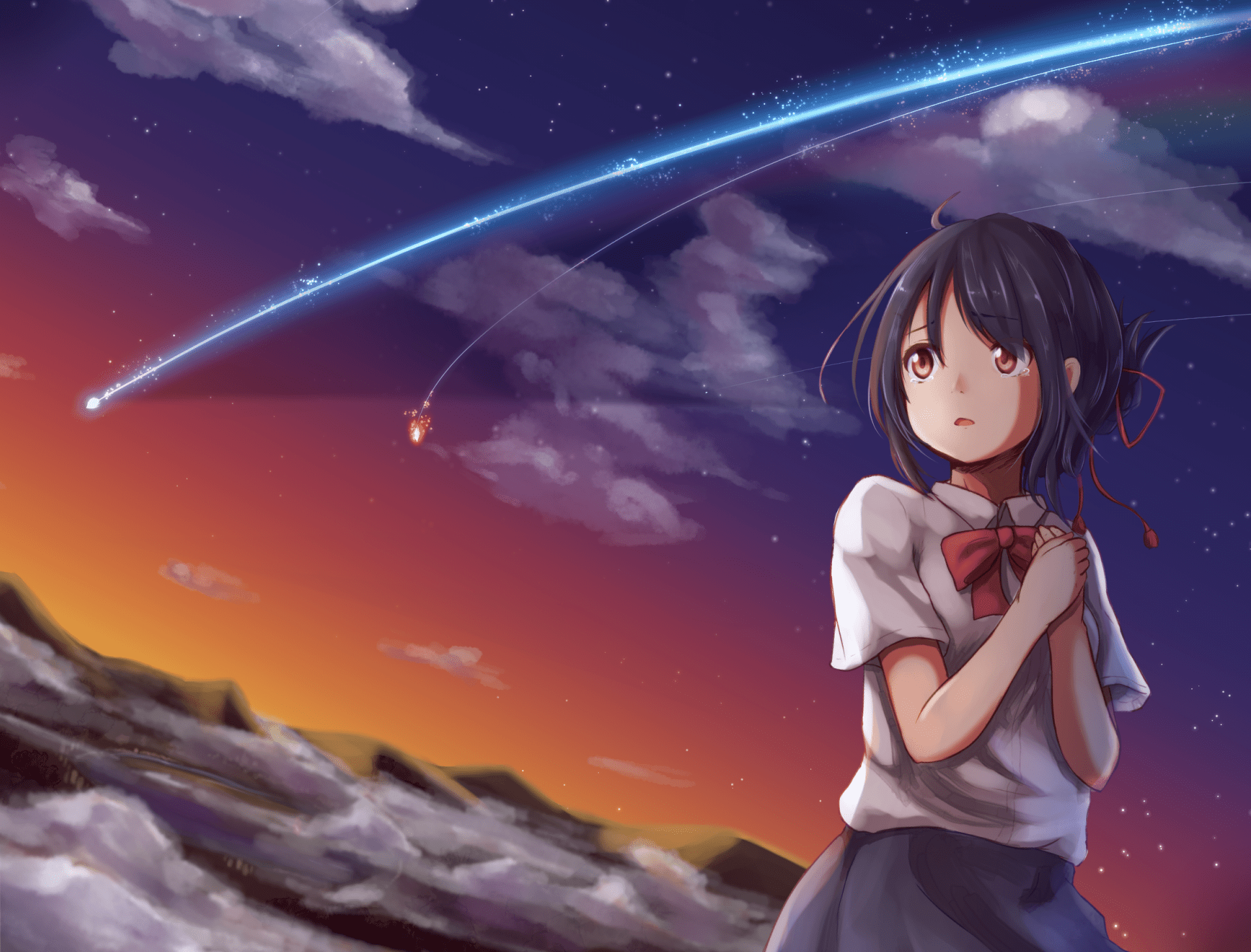 Anime, Your Name, Mitsuha Miyamizu, HD wallpaper