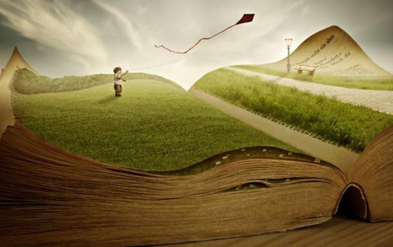 1280x804 Child Kite Flying Grass Book wallpaper. Child Kite Flying Grass Book
