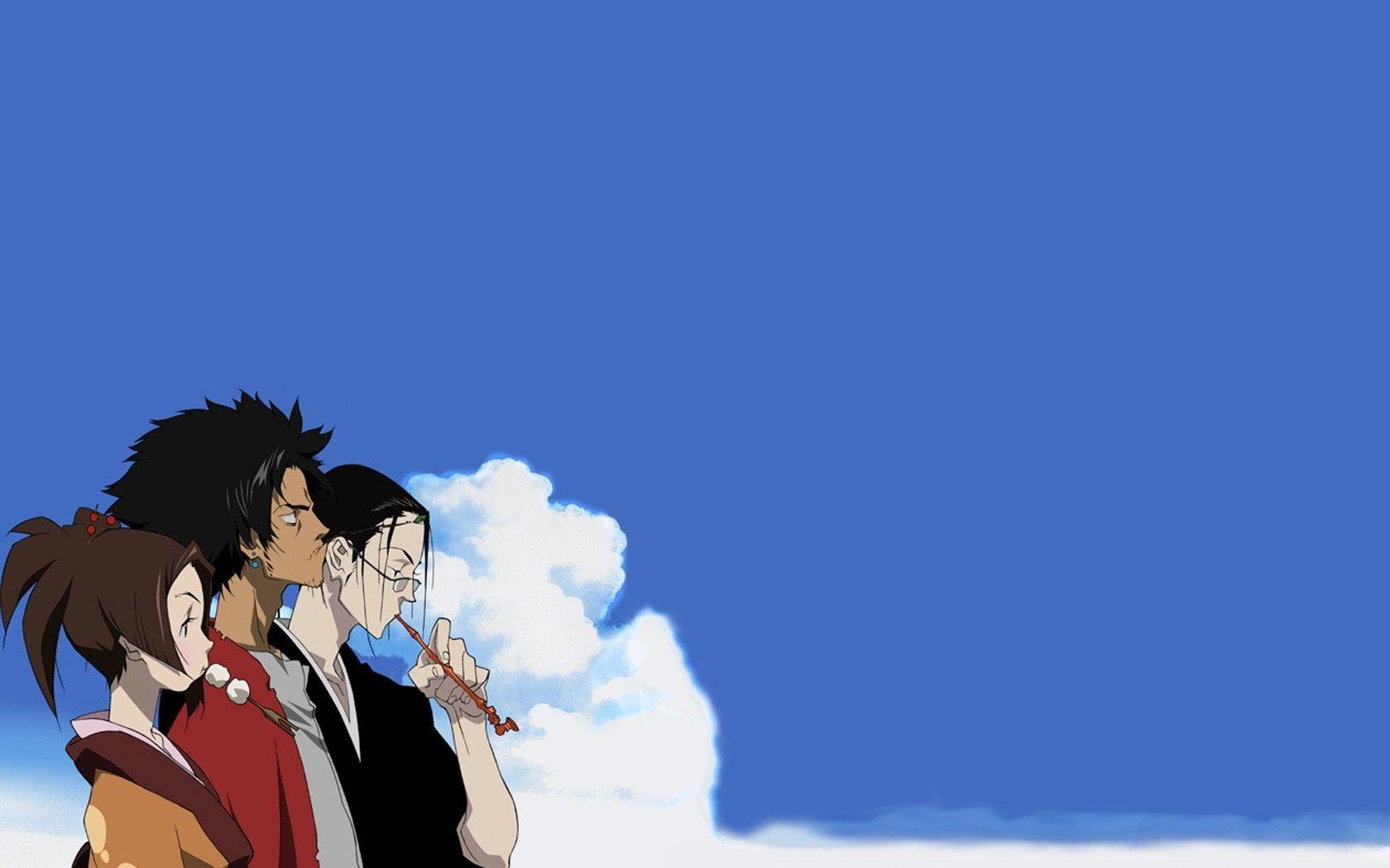 1680x1050 Wallpaper : anime, blue, cartoon, samurai, Samurai Champloo, Mugen