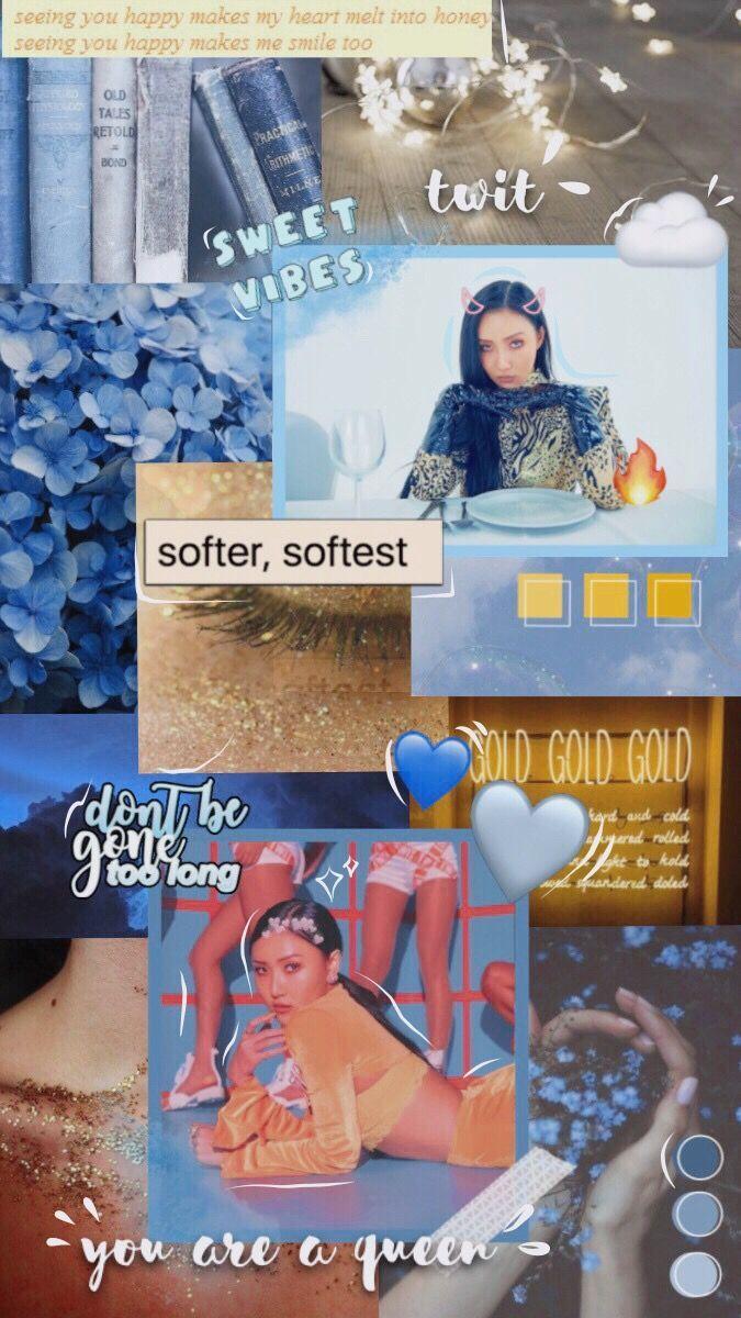 675x1200 hwasa twit mamamoo kpop aesthetic soft edit wallpaper
