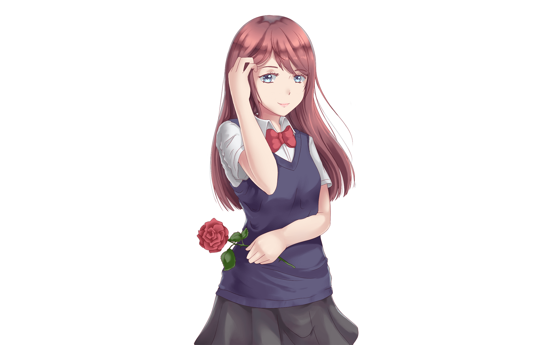 1920x1200 Download 1920x1200 Kuzu No Honkai, Ebato Sanae, Redhead