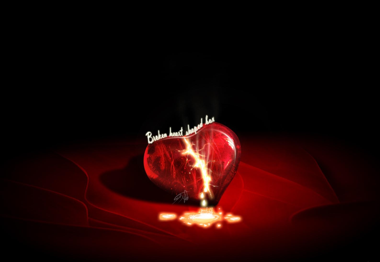 1587x1097 Broken Heart Wallpaper