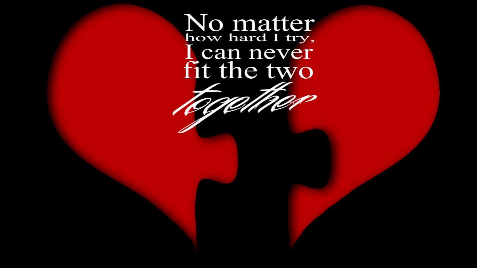 1600x900 broken, Lonely, Heart, Broken, Together, Hearts Wallpaper