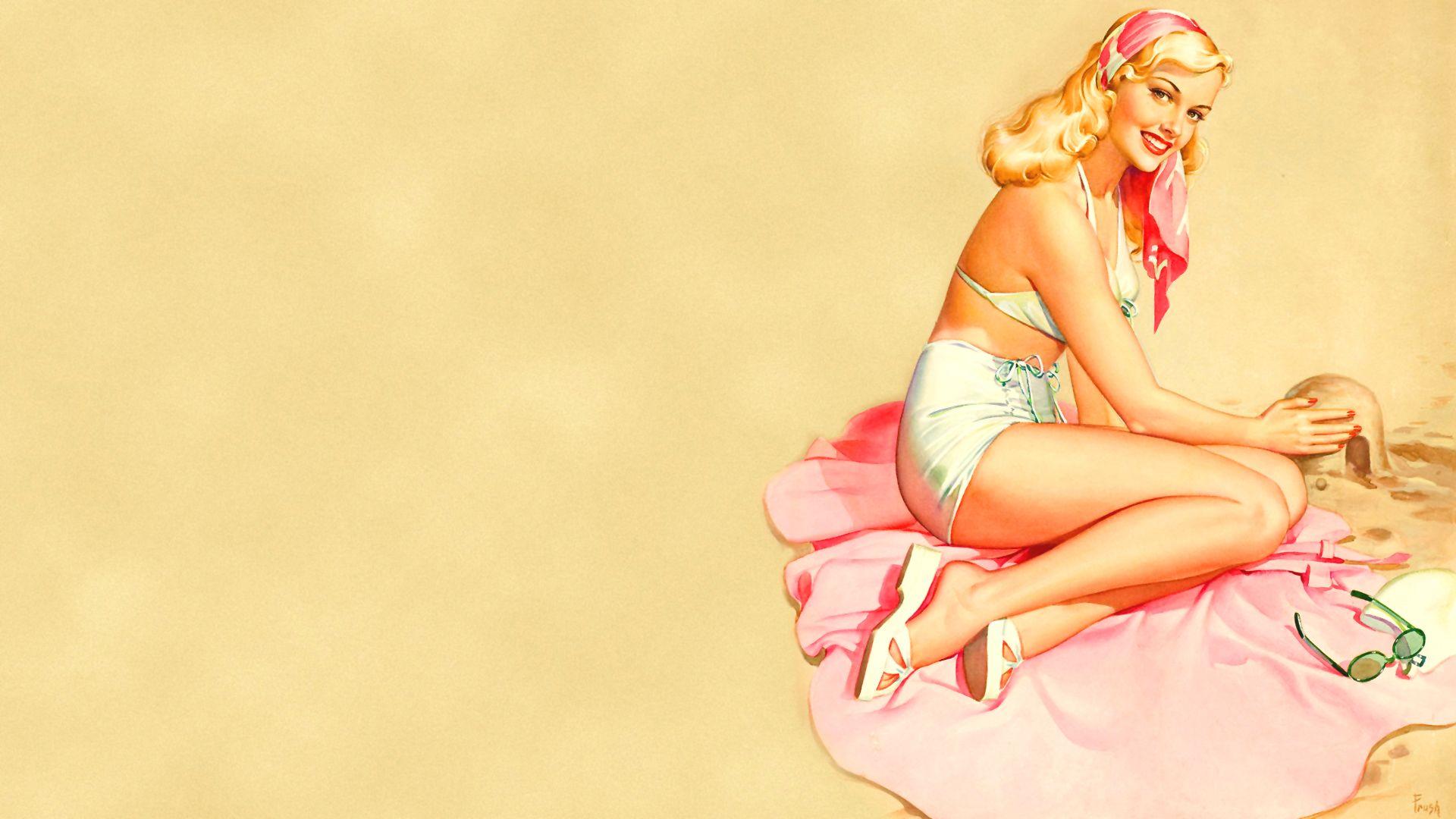 Vintage Pin Up Wallpaper 62 pictures