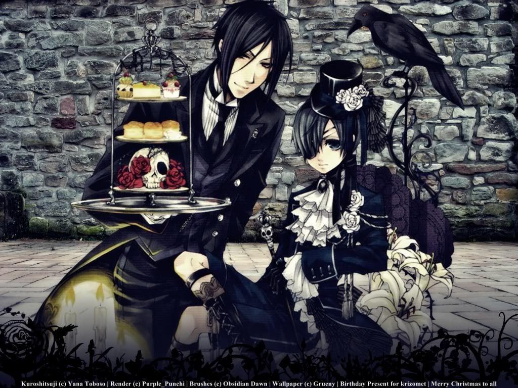 1024x768 ciel and sebastian. Ciel and Sebastian