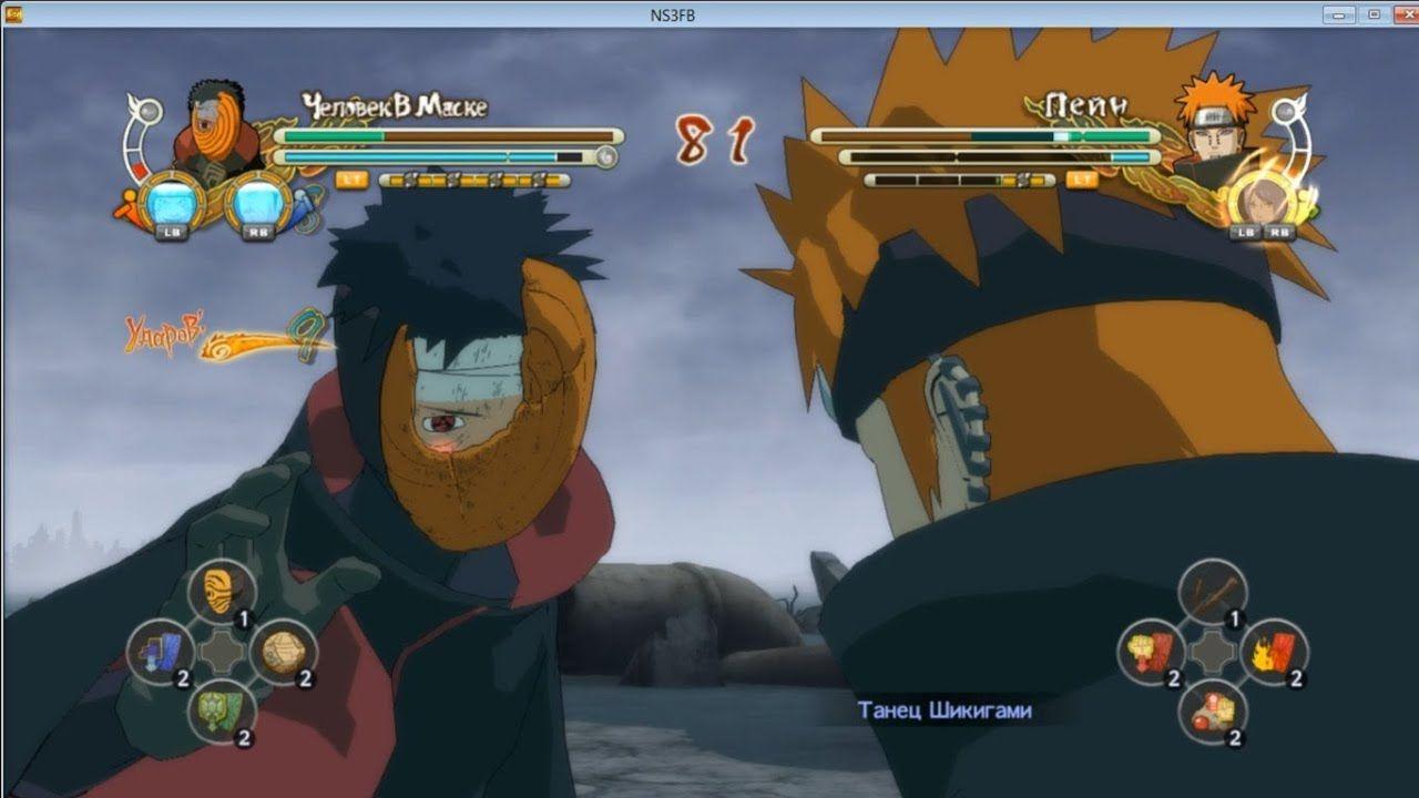 1280x720 Ultimate Ninja Storm 3 Full Burst PC Obito Broken Mask VS Pain