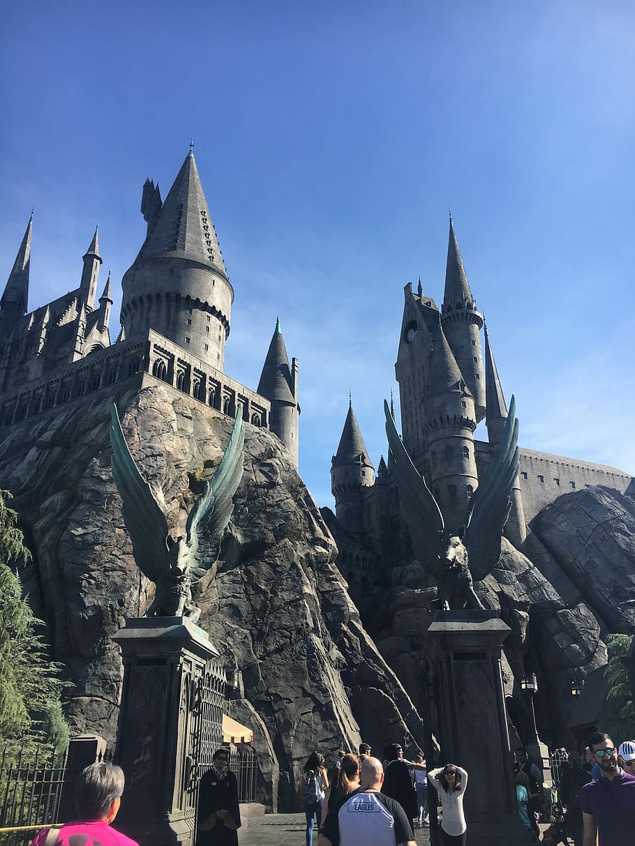 910x1213 HD wallpaper: Harry Potter, Castle, wizarding, universal
