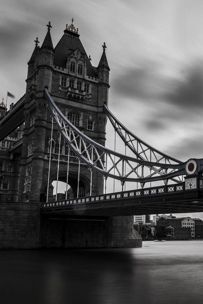 800x1200 Download wallpaper 800x1200 uk, tower bridge, london, black
