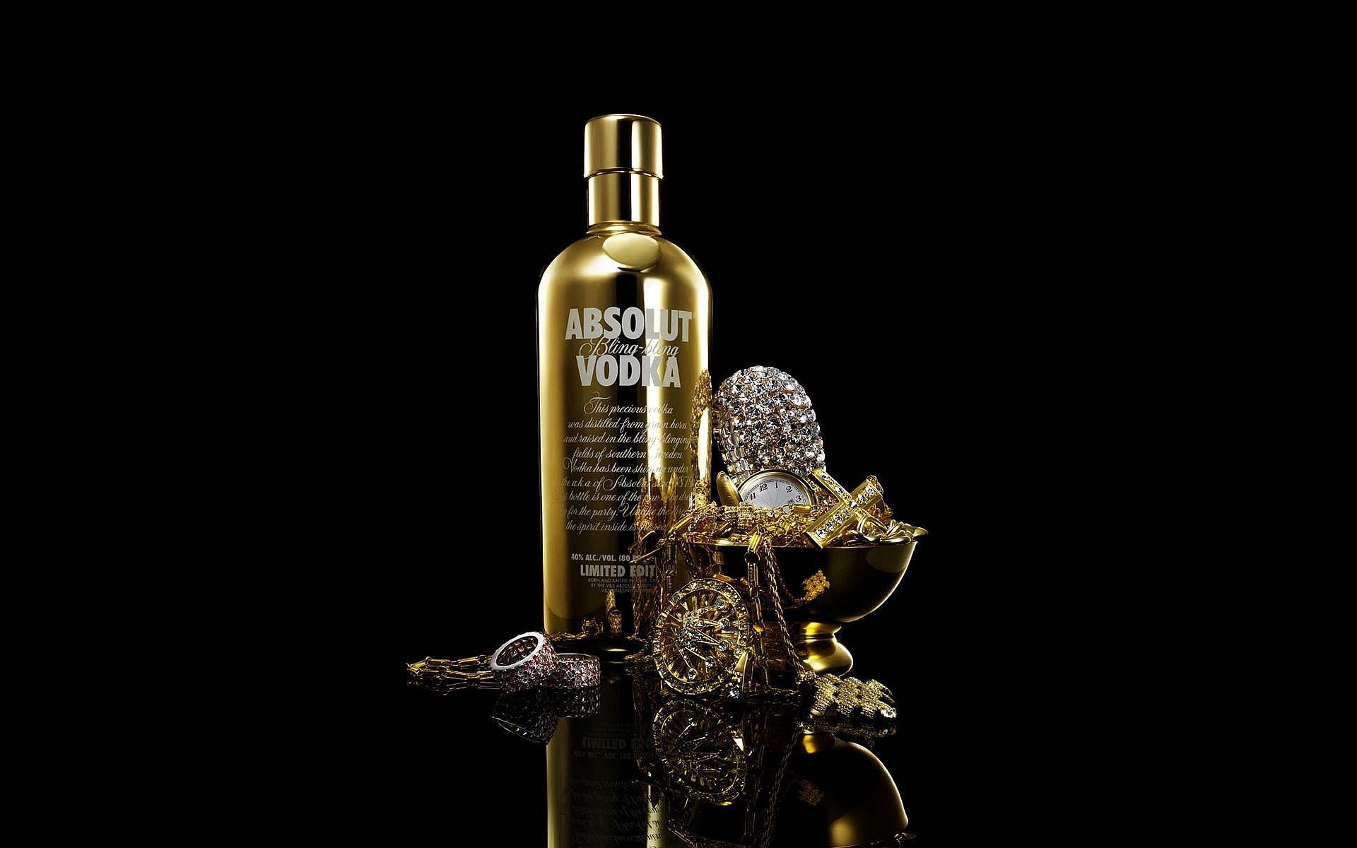 1920x1200 Vodka Absolut Bling Bling wallpaperx1200