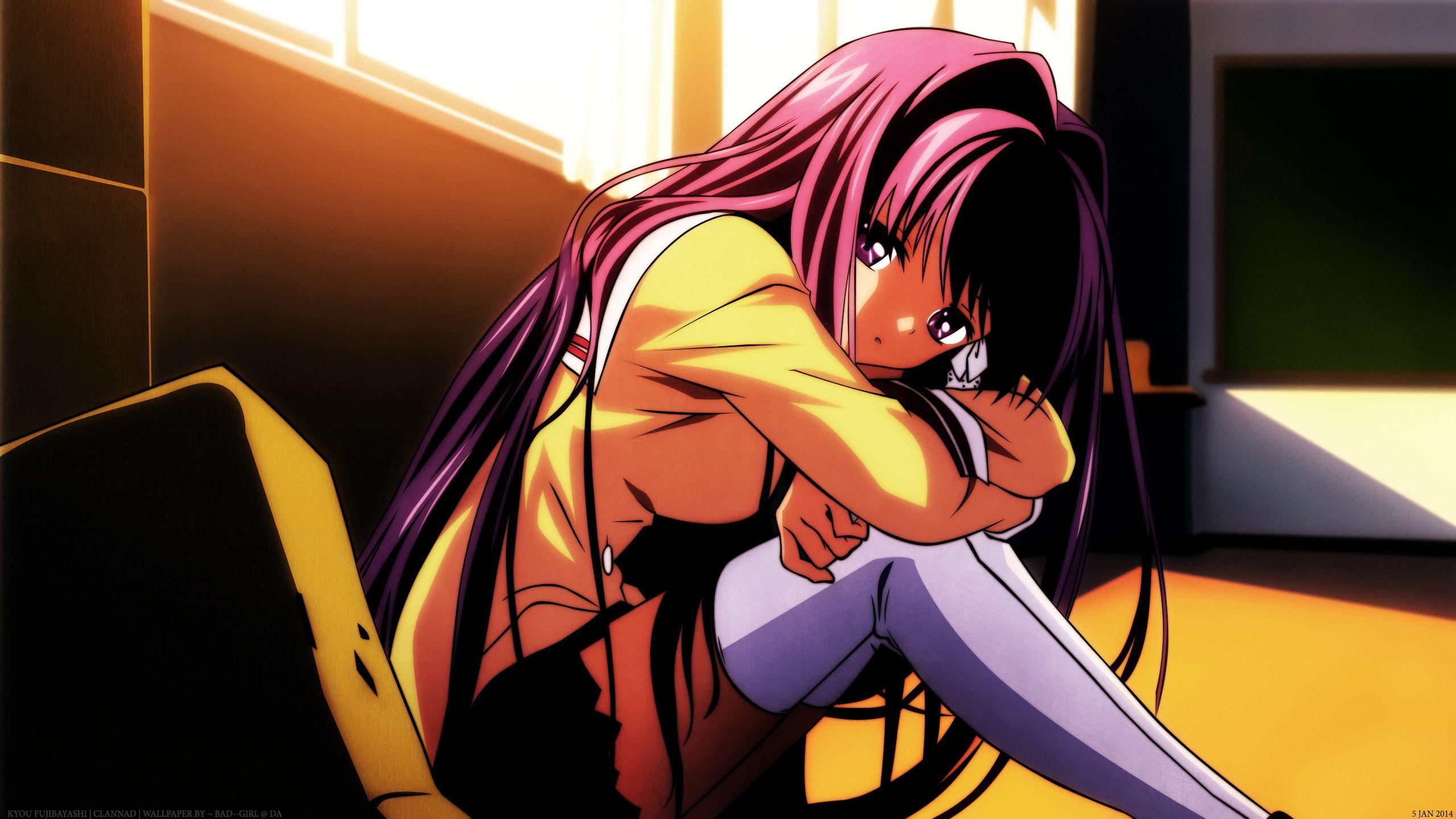 2560x1440 Clannad Wallpaper: Fujibayashi