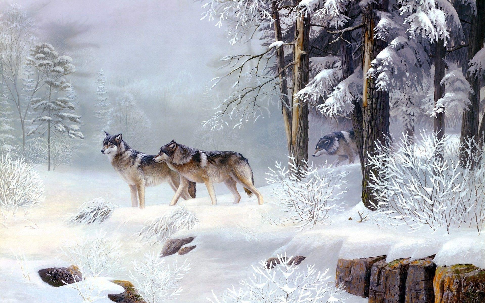 1920x1200 image of Wolf Pack Wallpaper - #FAN
