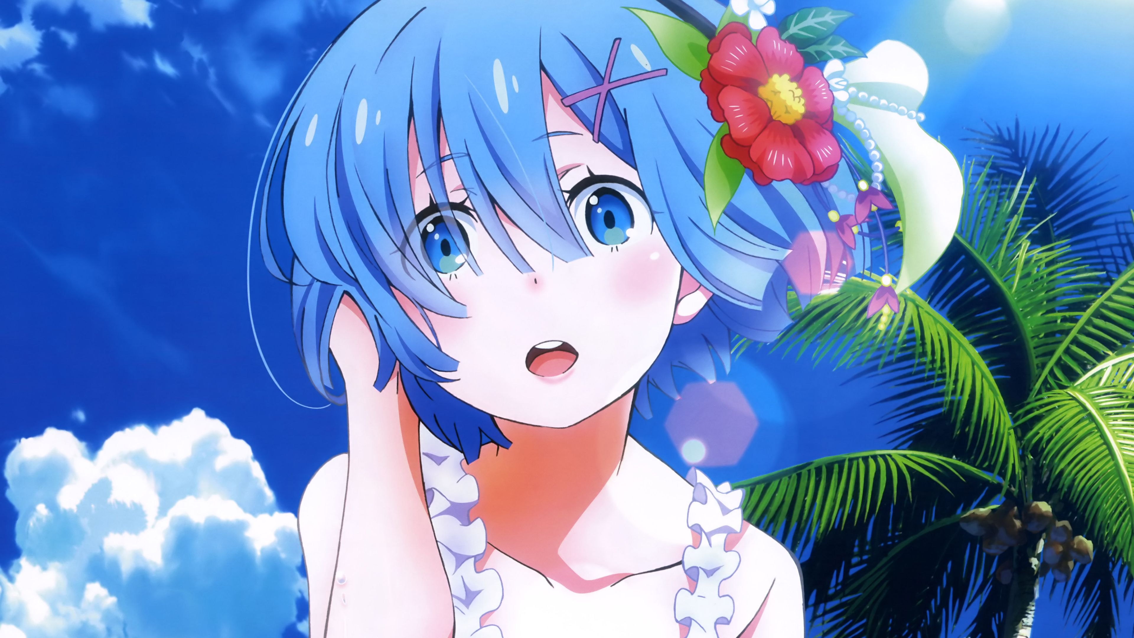 3840x2160 Rem from Re:Zero Ultra HD Wallpaper