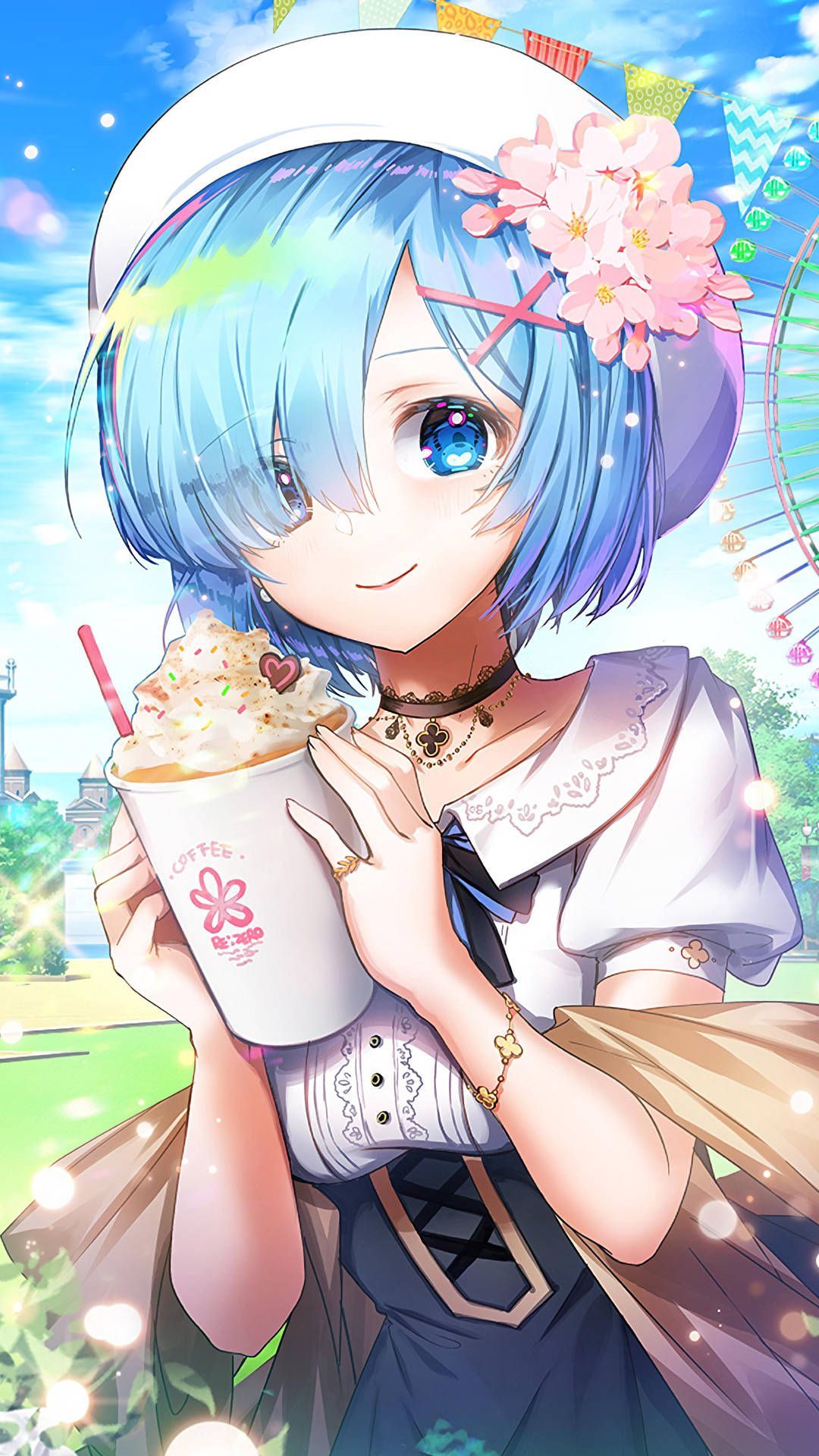 1080x1920 Download free Anime Waifu Rem Re Zero