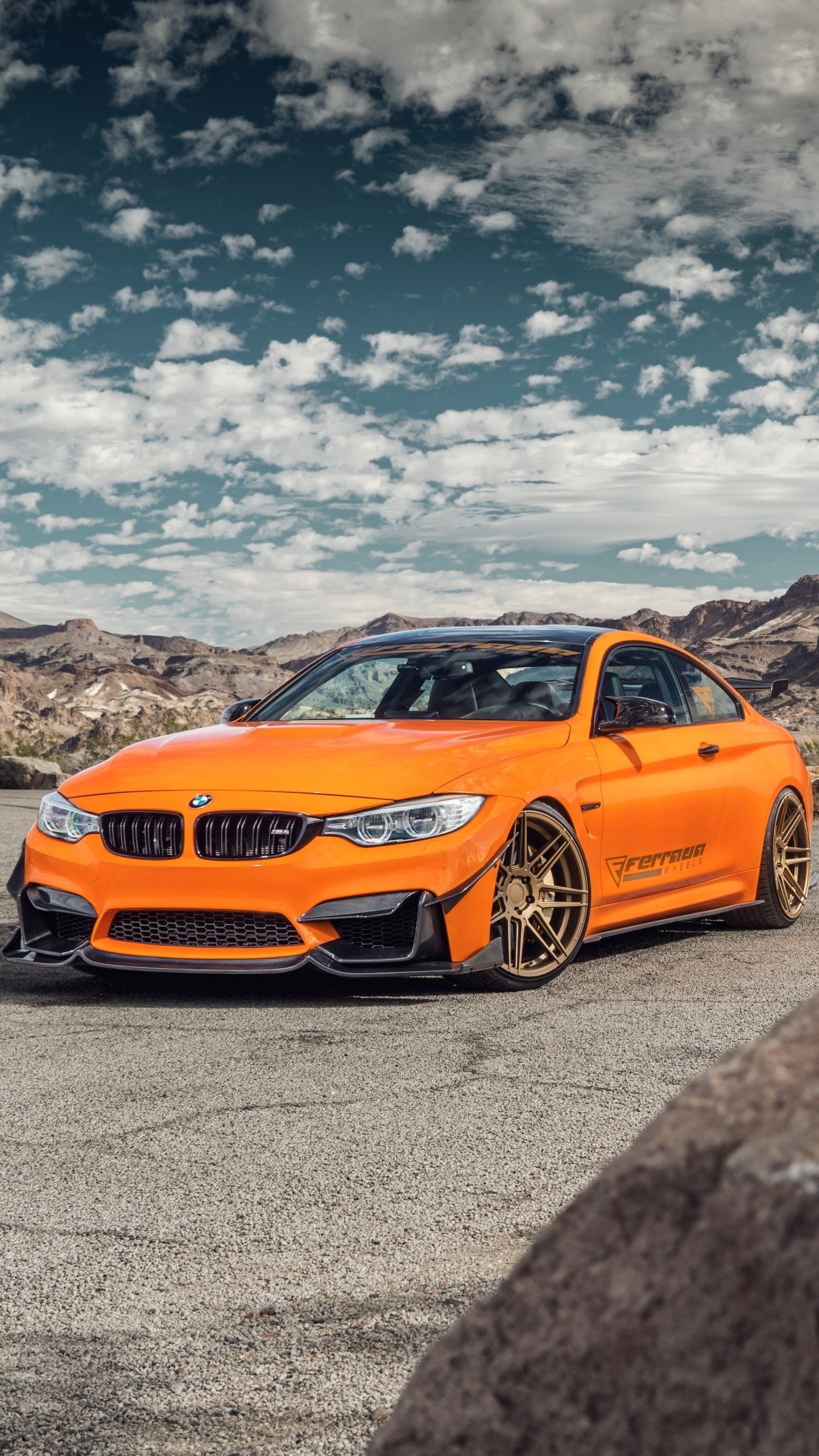 1440x2560 Download Orange Car Vehicle Car BMW BMW