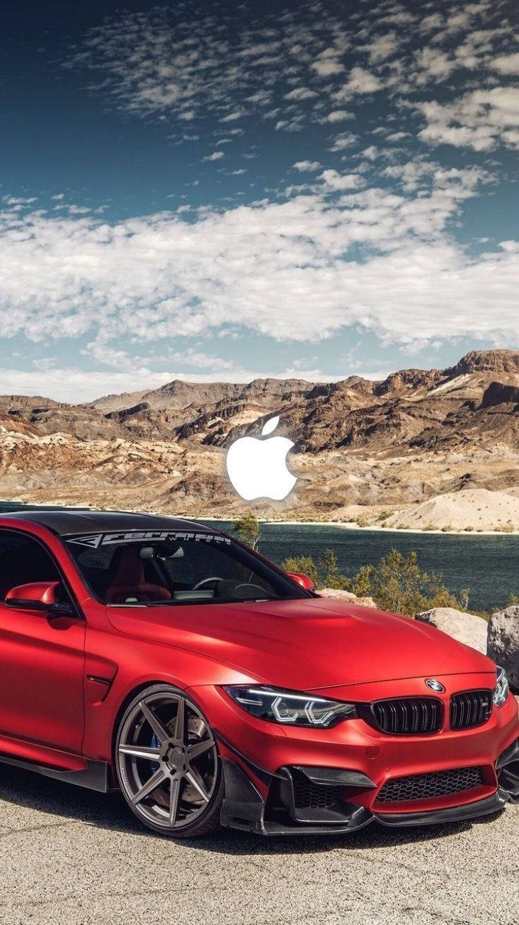 750x1335 Red Bmw M4 Car iPhone Wallpaper