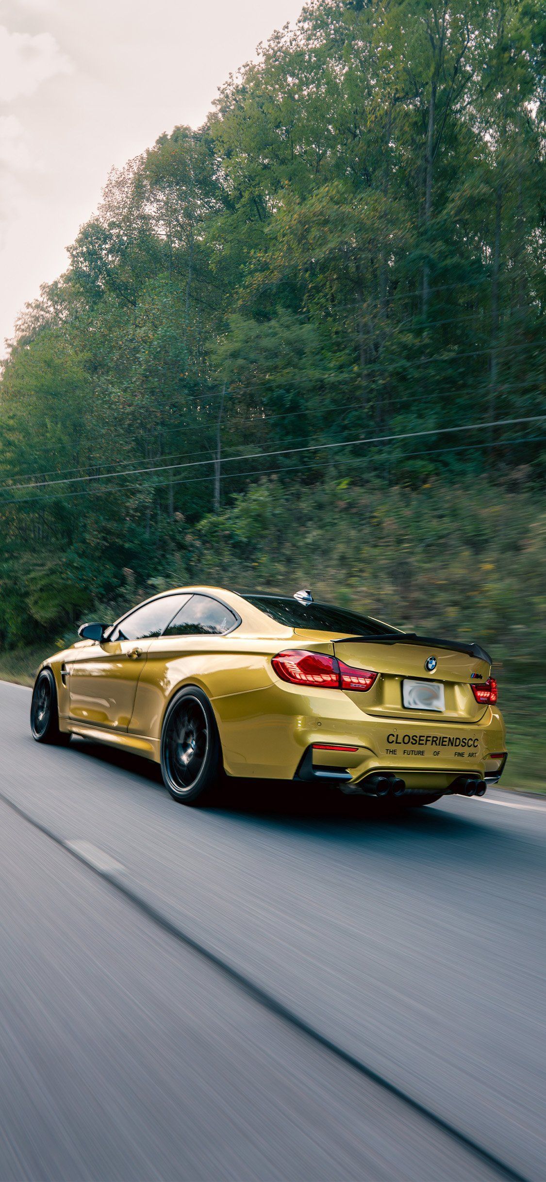 1125x2436 BMW M4 Phone Wallpaper No Design