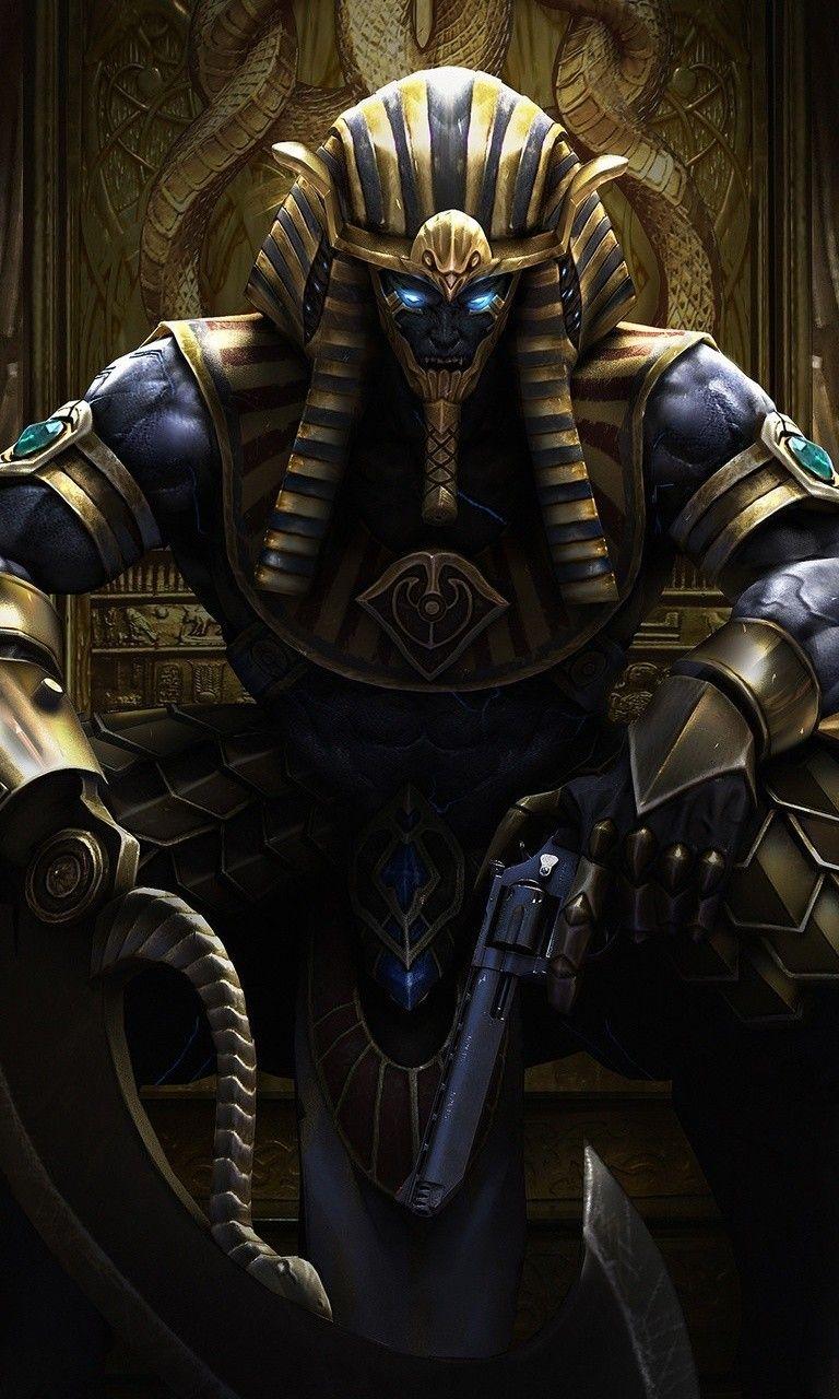 768x1280 Download 768x1280 Fantasy Creature, Egyptian Mythology