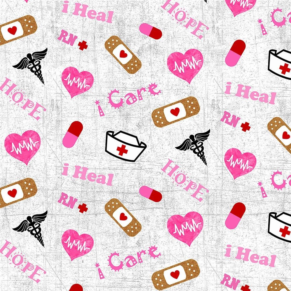 1000x1000 NURSE Tossed Nurse 100% Cotton 10302